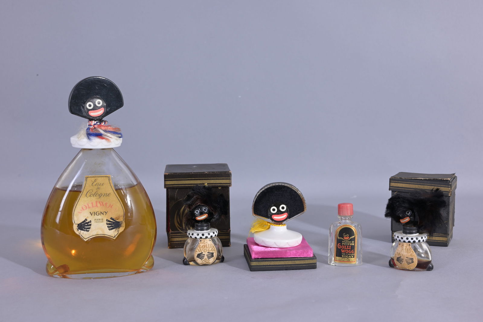 (5) Assorted Le Golliwog by Vigny Perfume Bottles (1 of 6)