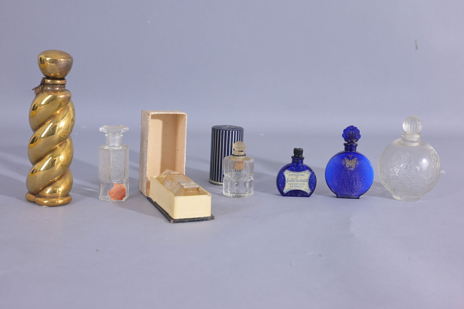 (7) Assorted Vintage Glass Perfume Bottles (1 of 2)