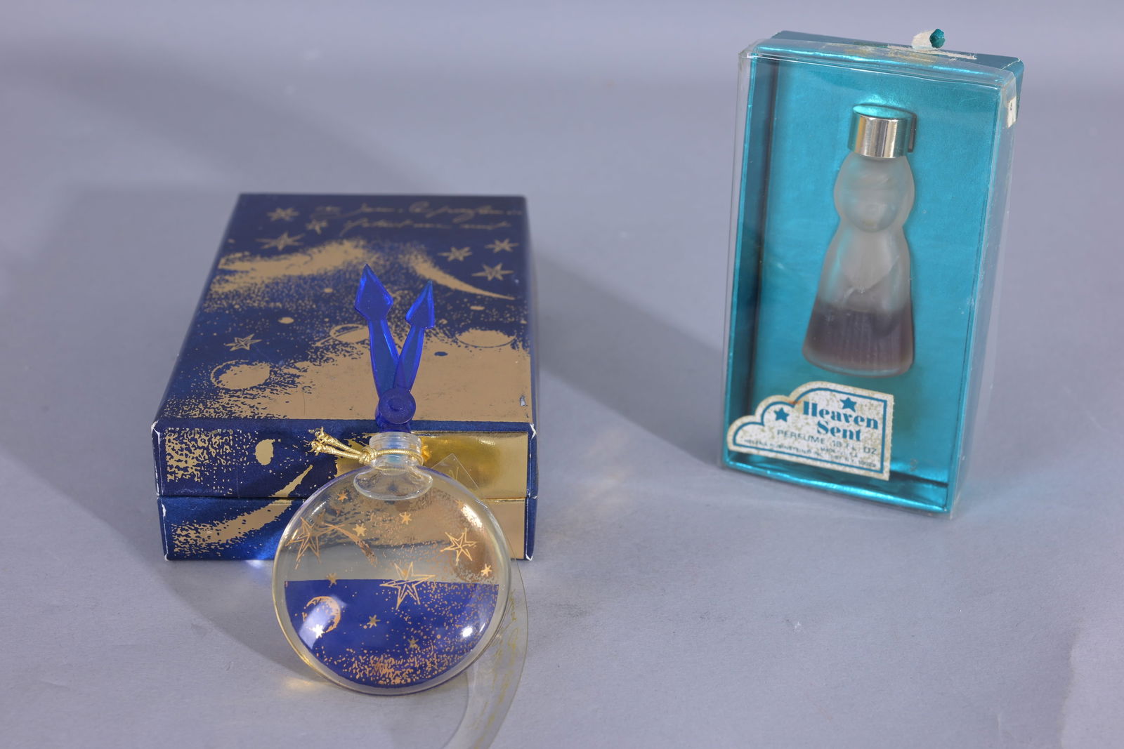 (2) Assorted Glass Perfume Bottles (1 of 2)