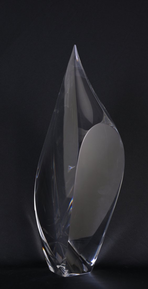 Christopher Ries (B. 1952) "Lotus" Glass Sculpture (1 of 11)