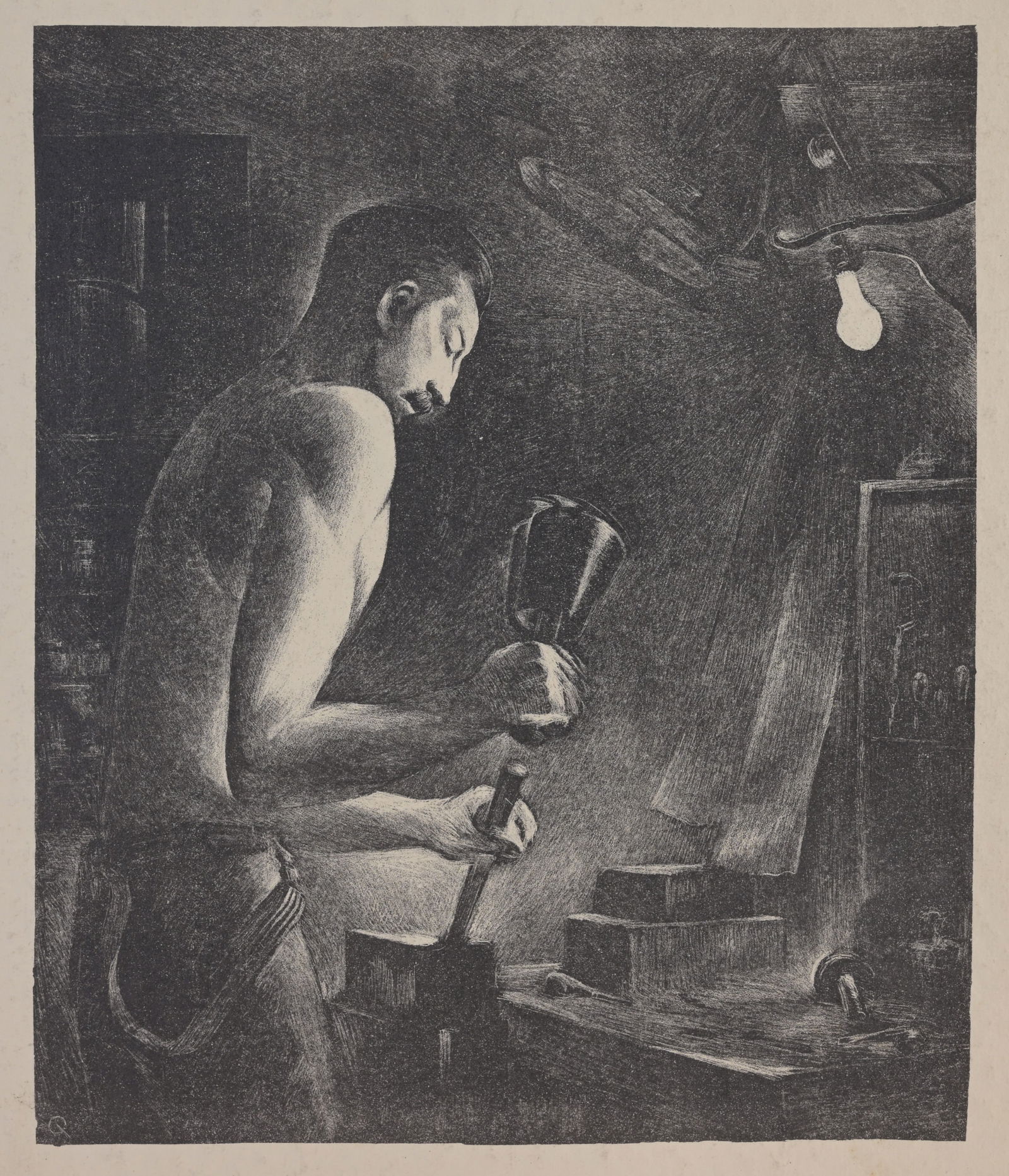 Mabel Wellington Jack (1899 - 1975) WPA Lithograph (1 of 2)