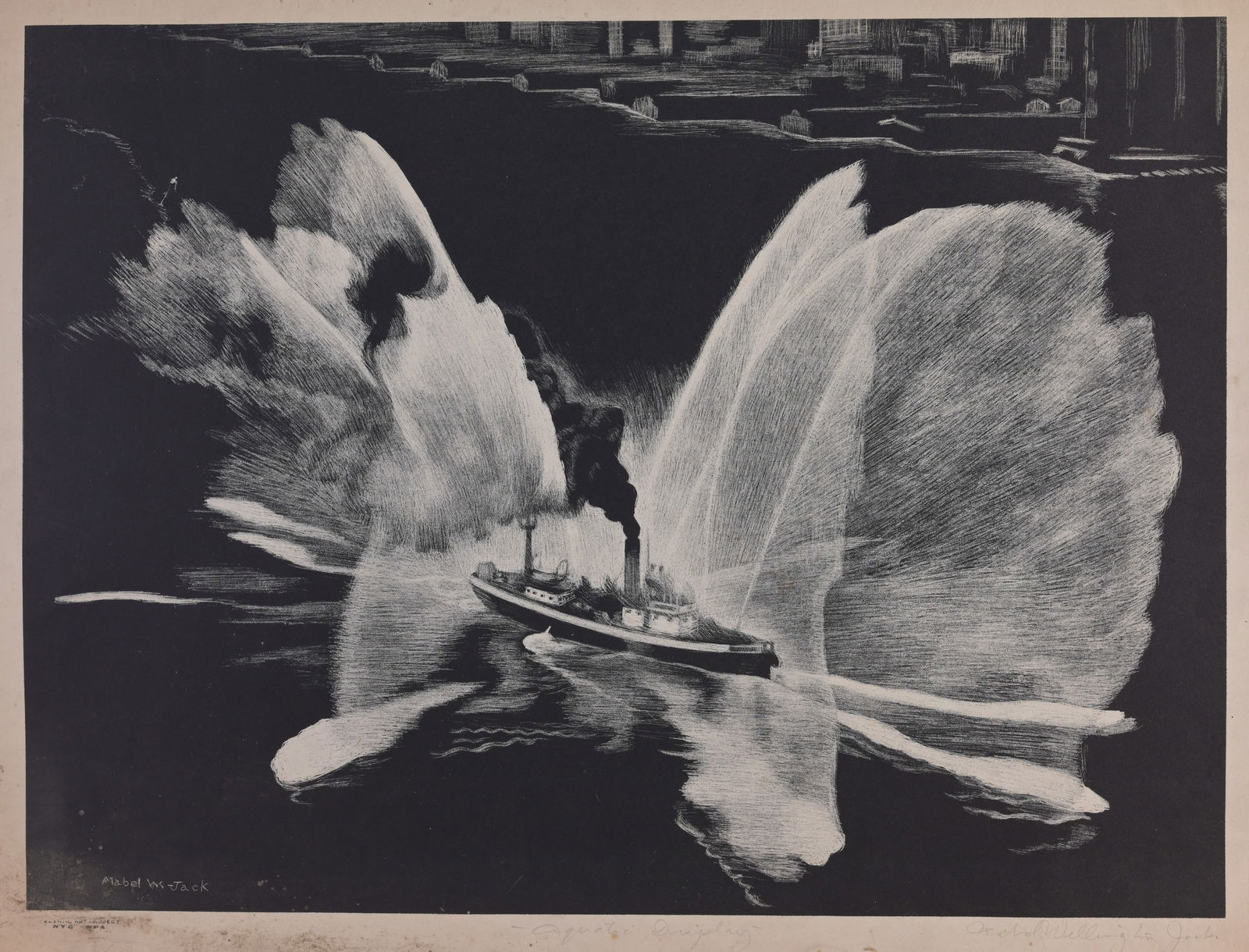 Mabel Wellington Jack (1899 - 1975) WPA Lithograph (1 of 6)