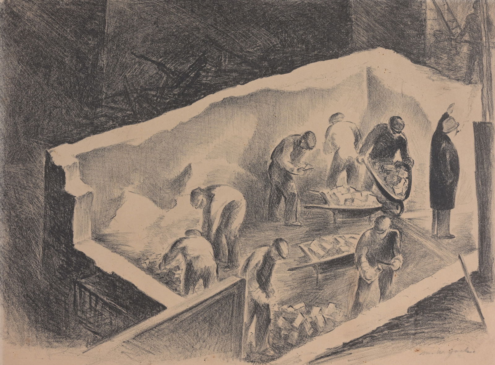 Mabel Wellington Jack (1899 - 1975) WPA Lithograph (1 of 2)