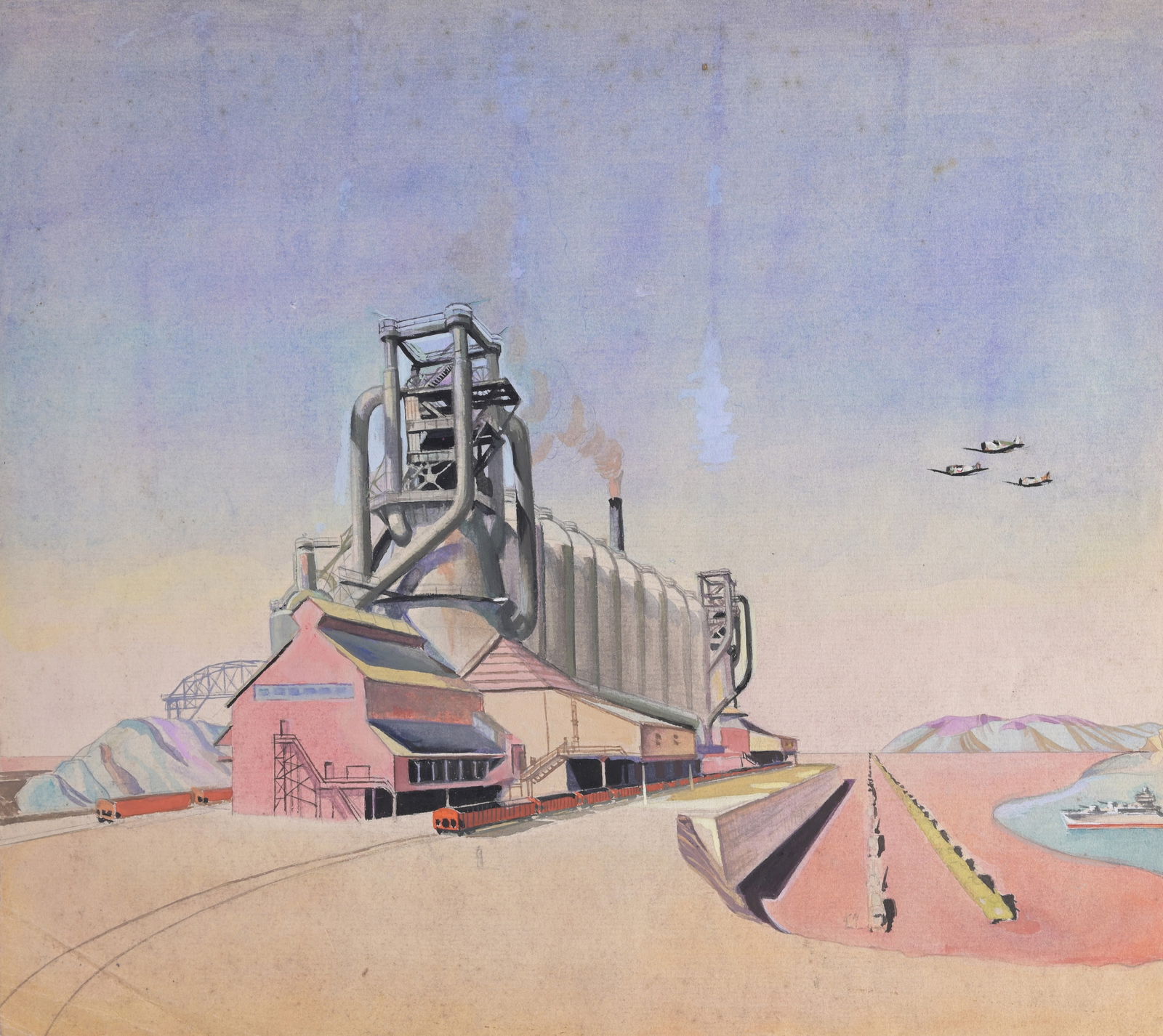 Mabel Wellington Jack (1899 - 1975) WPA Watercolor (1 of 3)