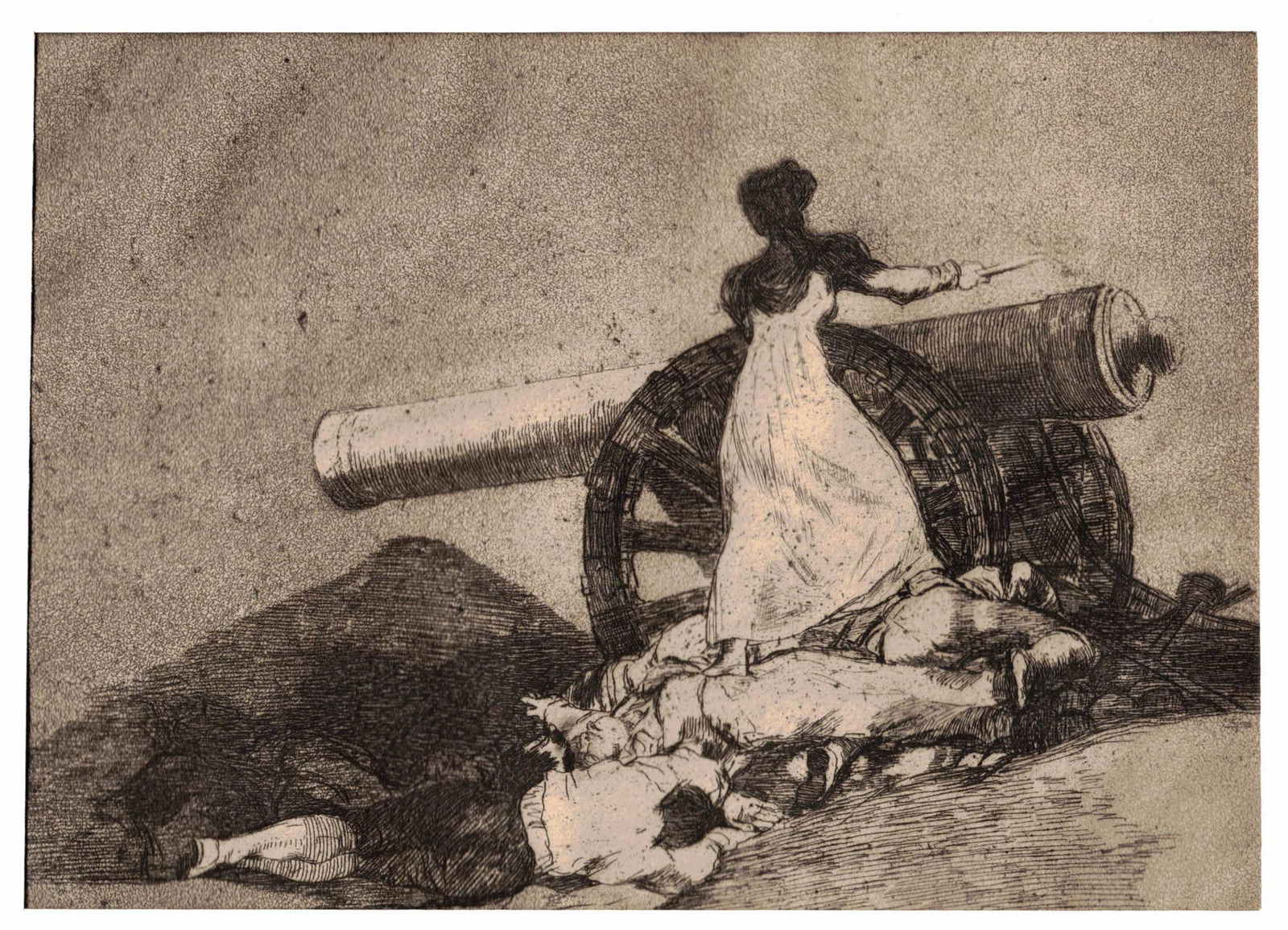 Francisco Goya "Que Valor!' Drypoint Etching (1 of 3)