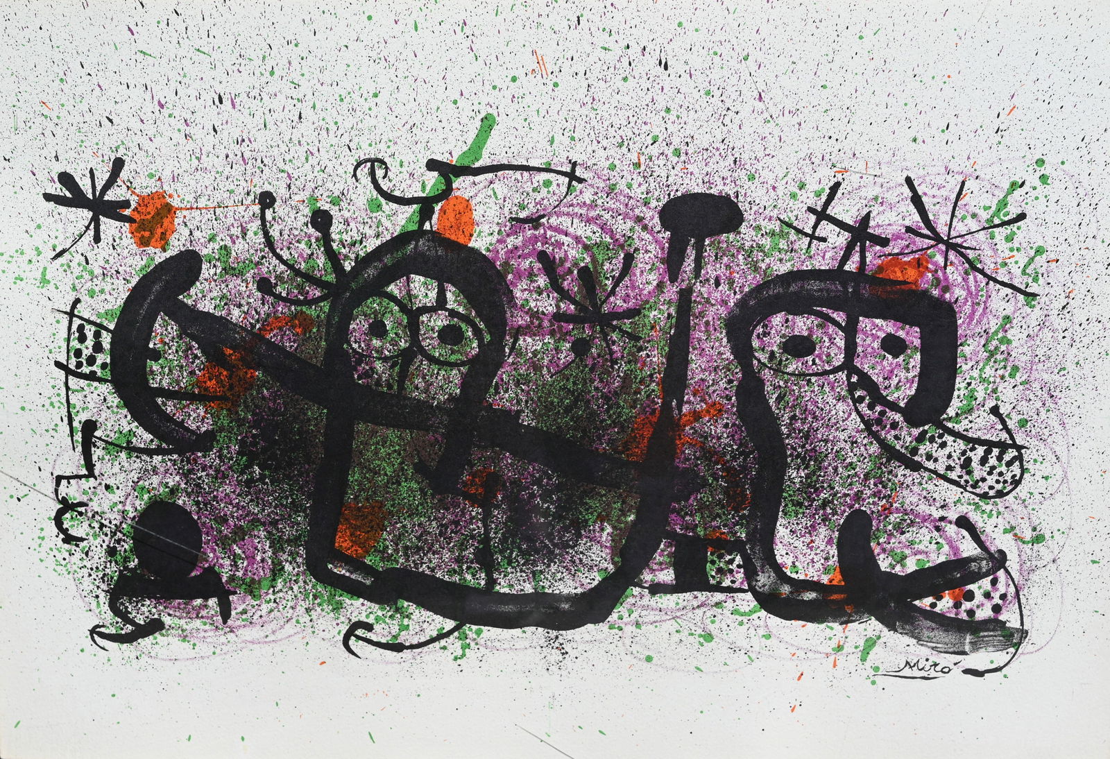 Miro "Ma de Proverbis" Lithograph (1 of 3)