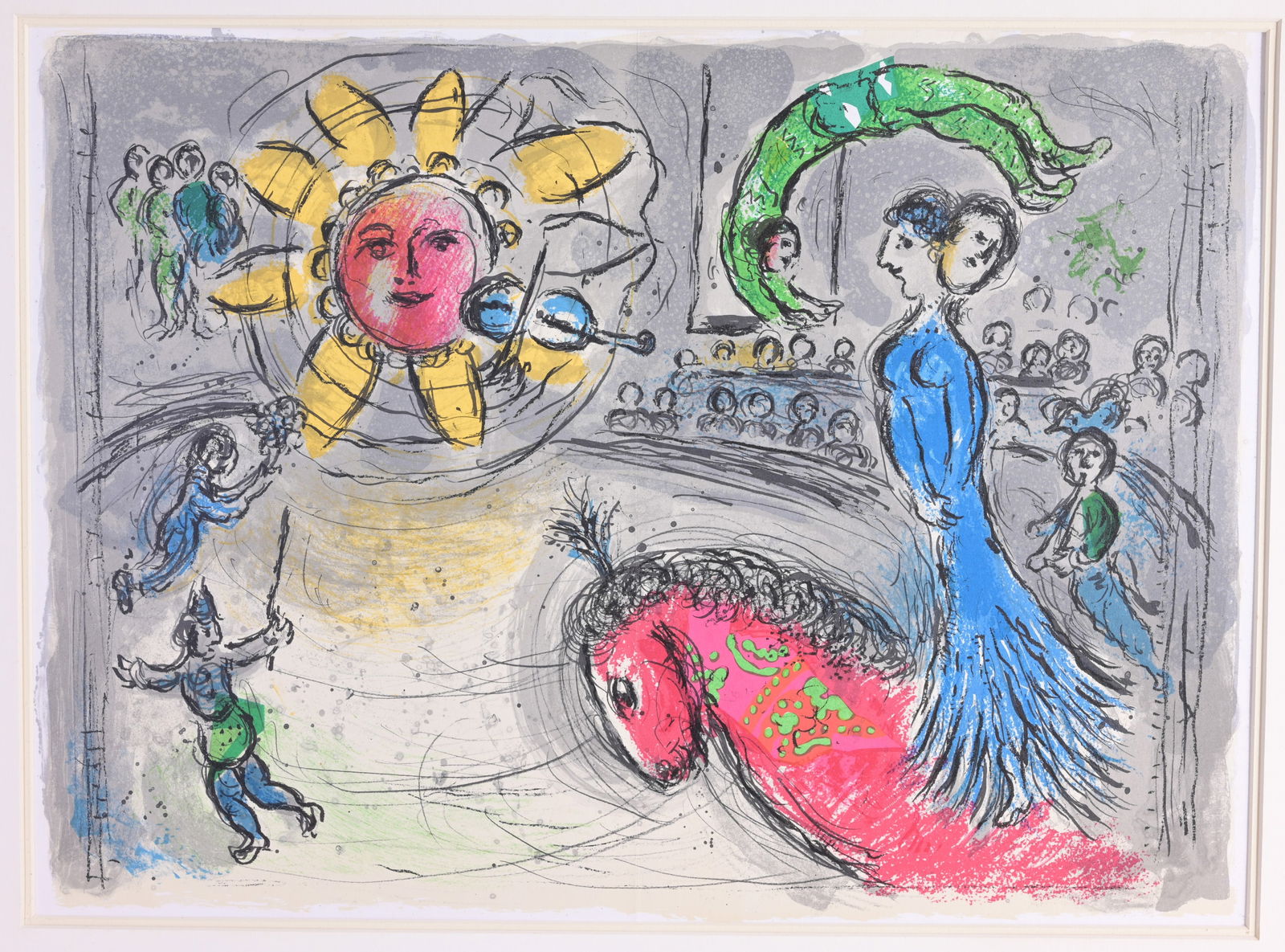 Marc Chagall "Sun with Red Horse" Litho (1 of 2)