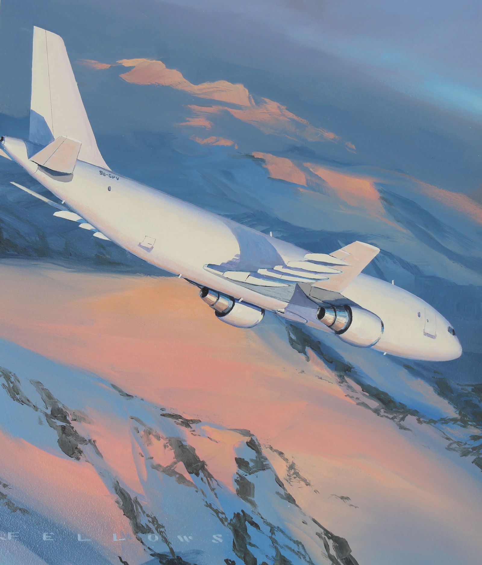 Jack Fellows (B. 1941) "1972 Airbus A300" (1 of 4)