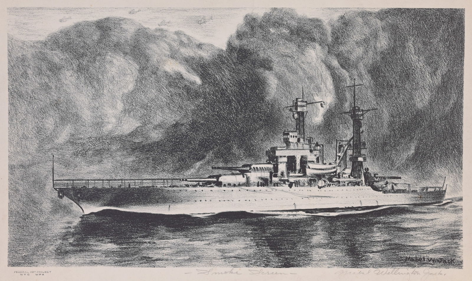 Mabel Wellington Jack (1899 - 1975) WPA Lithograph (1 of 5)