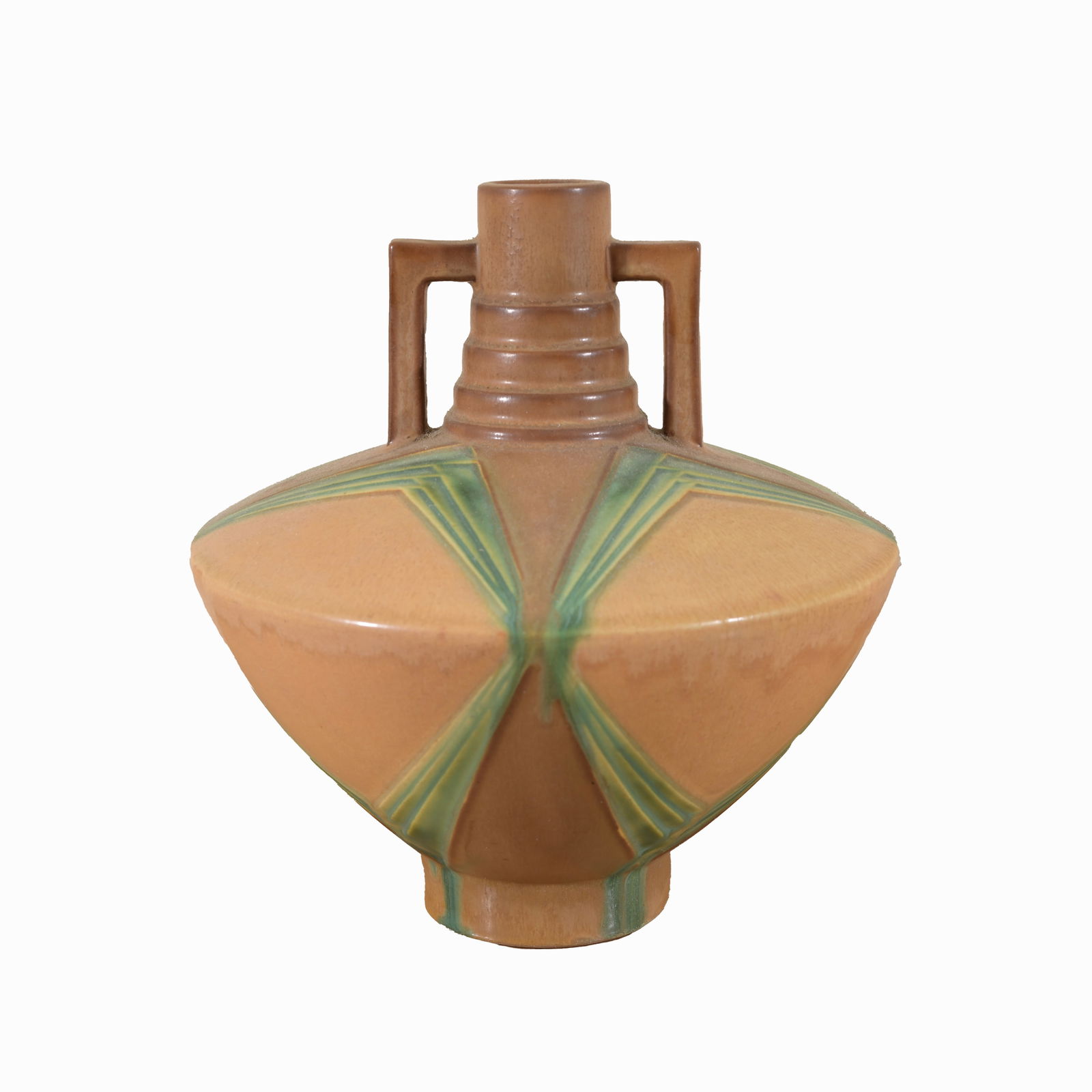 Roseville Pottery, Futura Football Urn Vase (1 of 6)