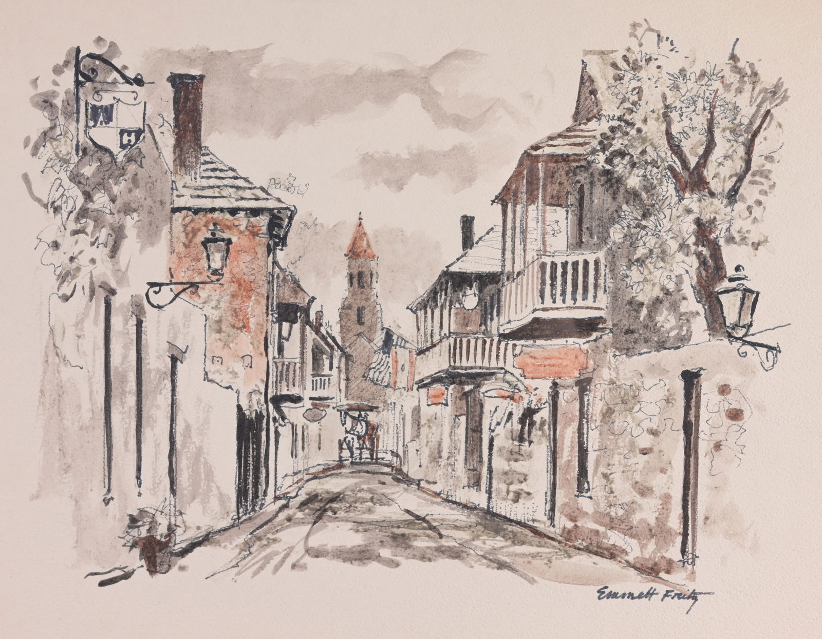 Emmett Fritz (1917 - 1995) First Street in the US (1 of 6)