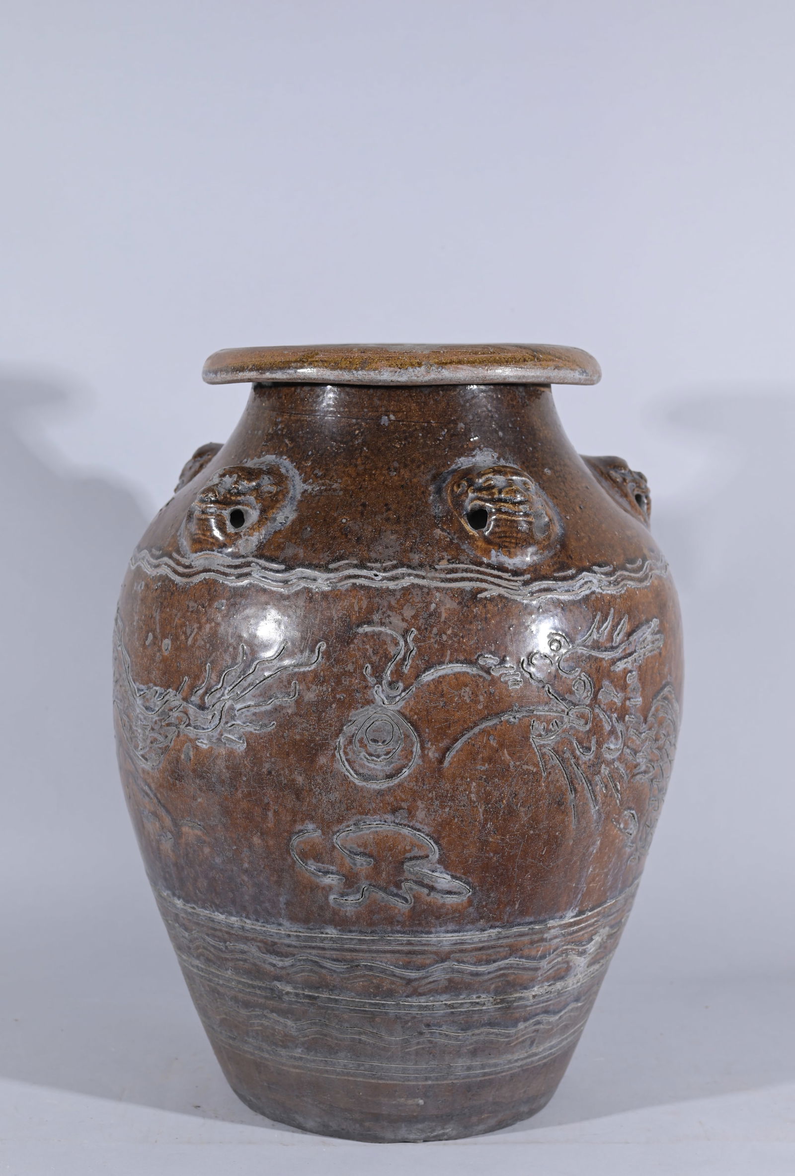 Song Dynasty Brown-Glazed Martaban Storage Jar (1 of 8)