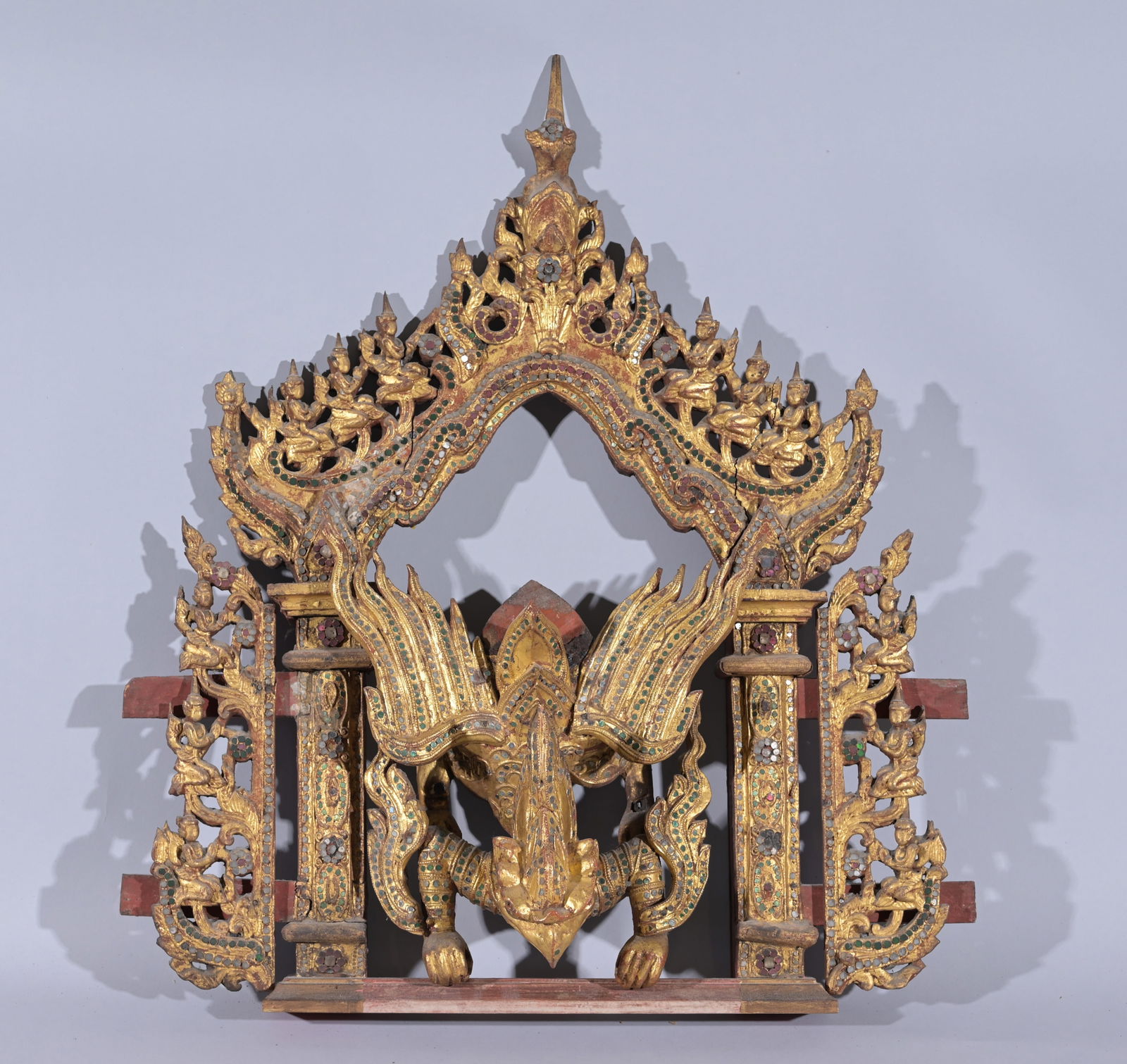 Antique Wooden Burmese Temple Panel (1 of 5)