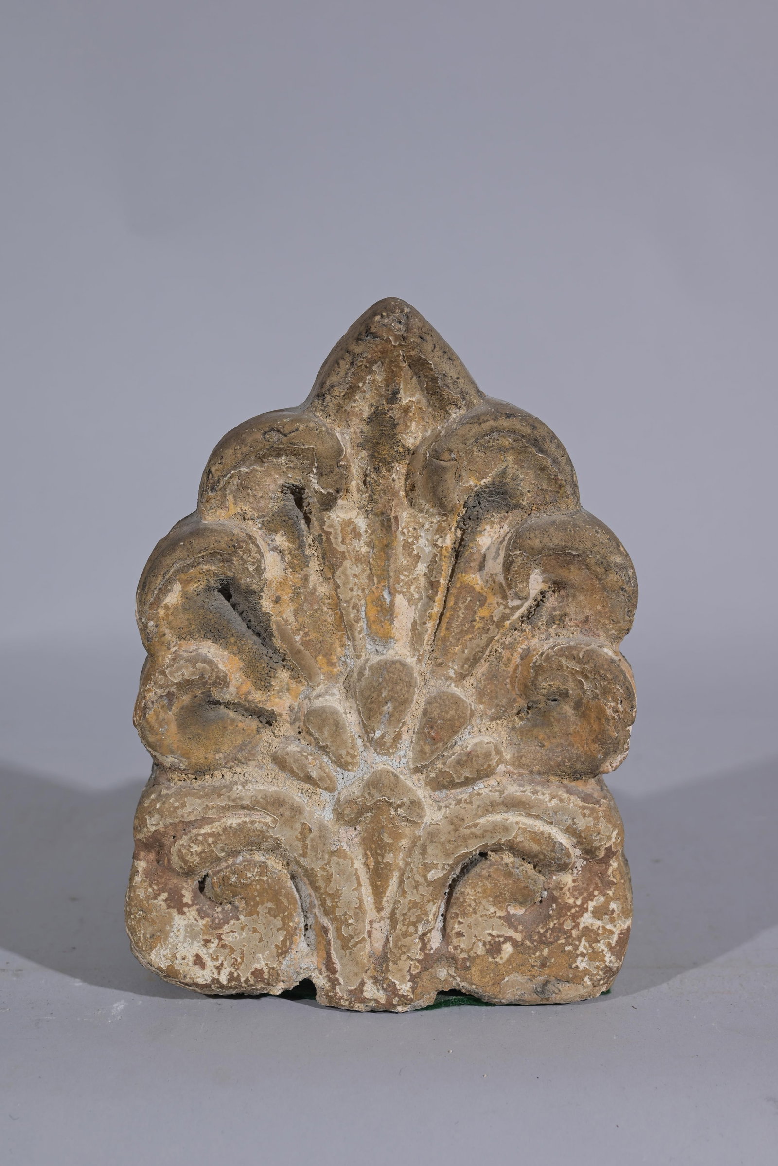 Early Roman Antefix: Early Roman Antefix Height: 9.25 in. - Provenance: this item comes from the private collection of Lou A. and Barbara B. Pritchett. Lou Pritchett was the ex-Vice President of Procter and Gamble. Lou Pr
