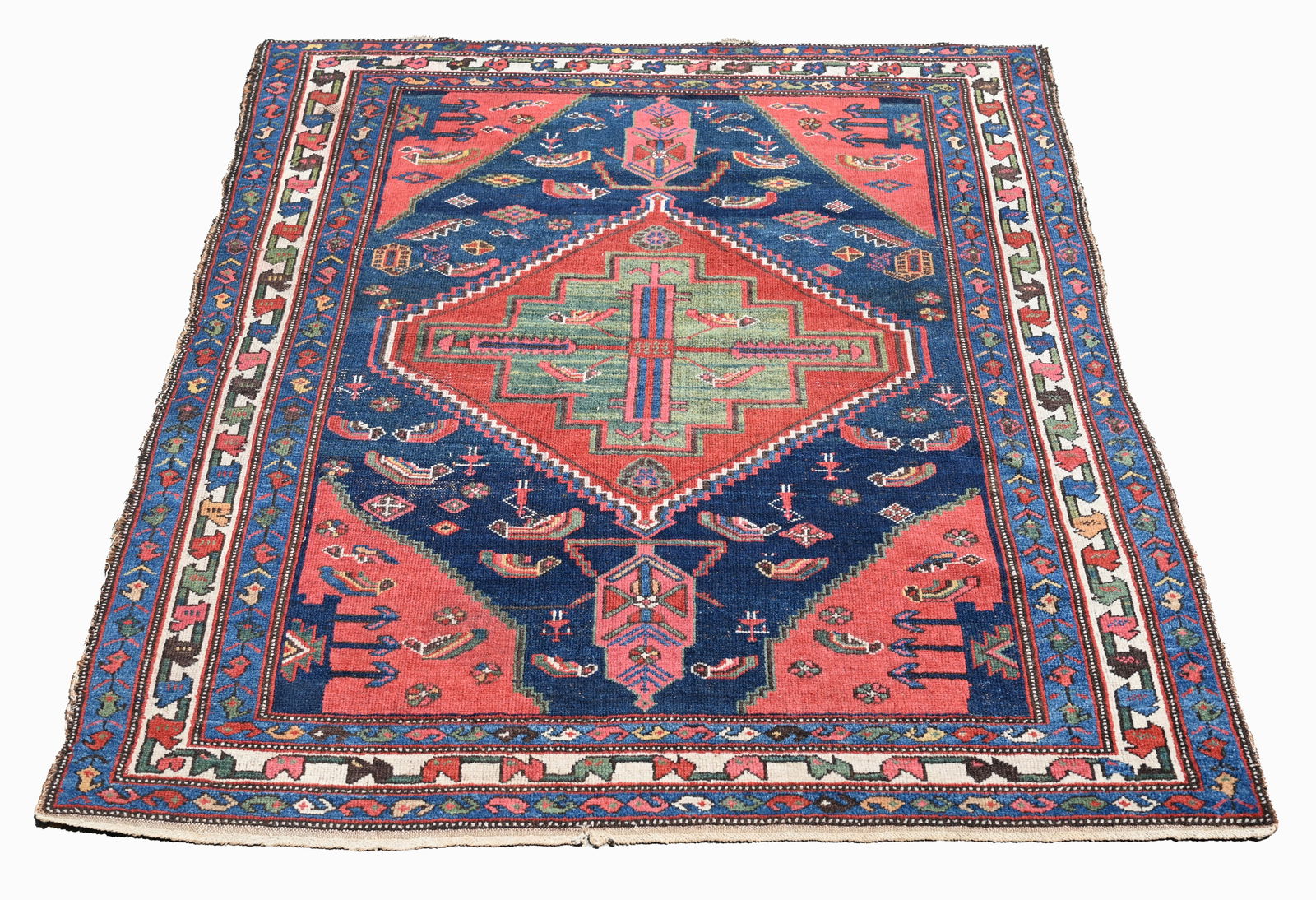Antique Persian Hamadan Rug - 6'4" x 4'7" (1 of 6)