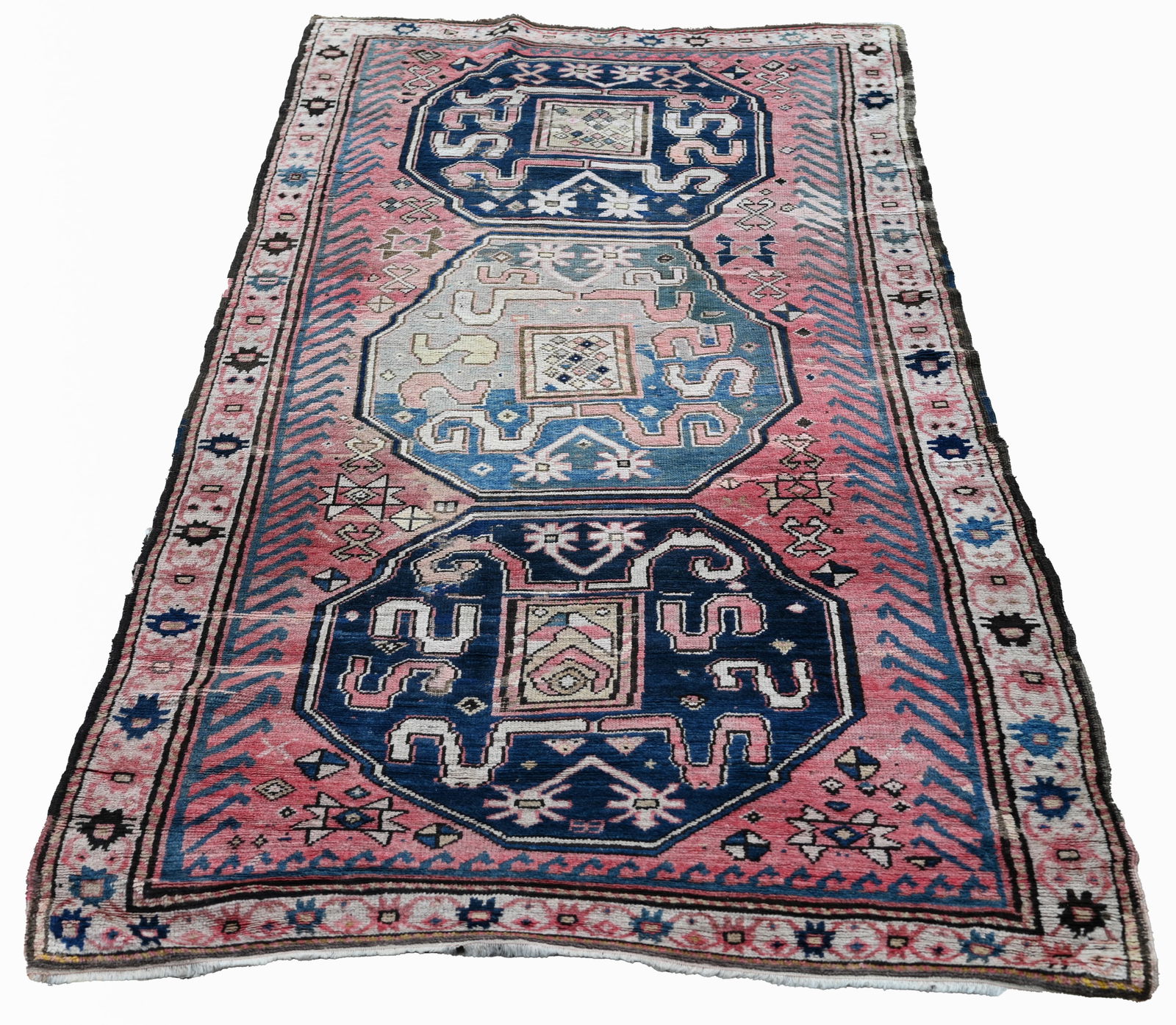 Antique Cloud Band Kazak - 8'4" x 4'2" (1 of 6)