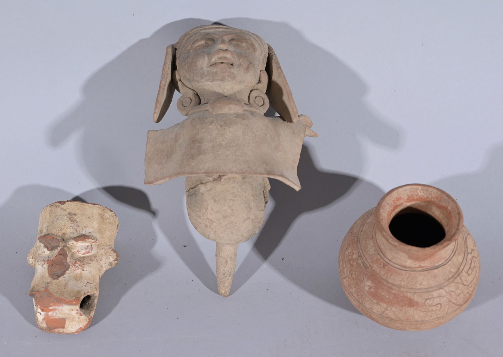 group of three Pre-Columbian objects (1 of 5)