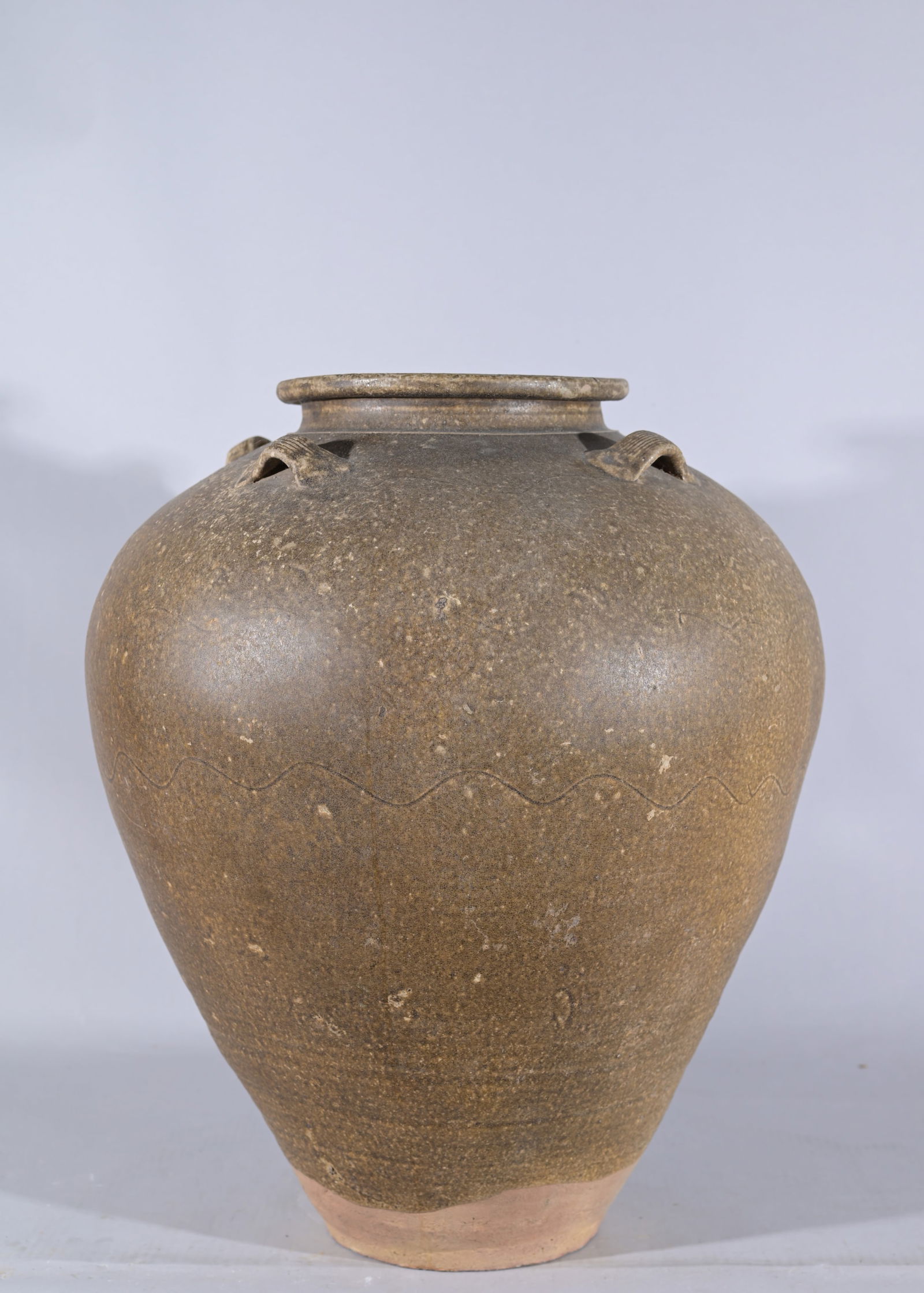 Large Chinese Song Dynasty Glazed Terracotta Jar (1 of 9)