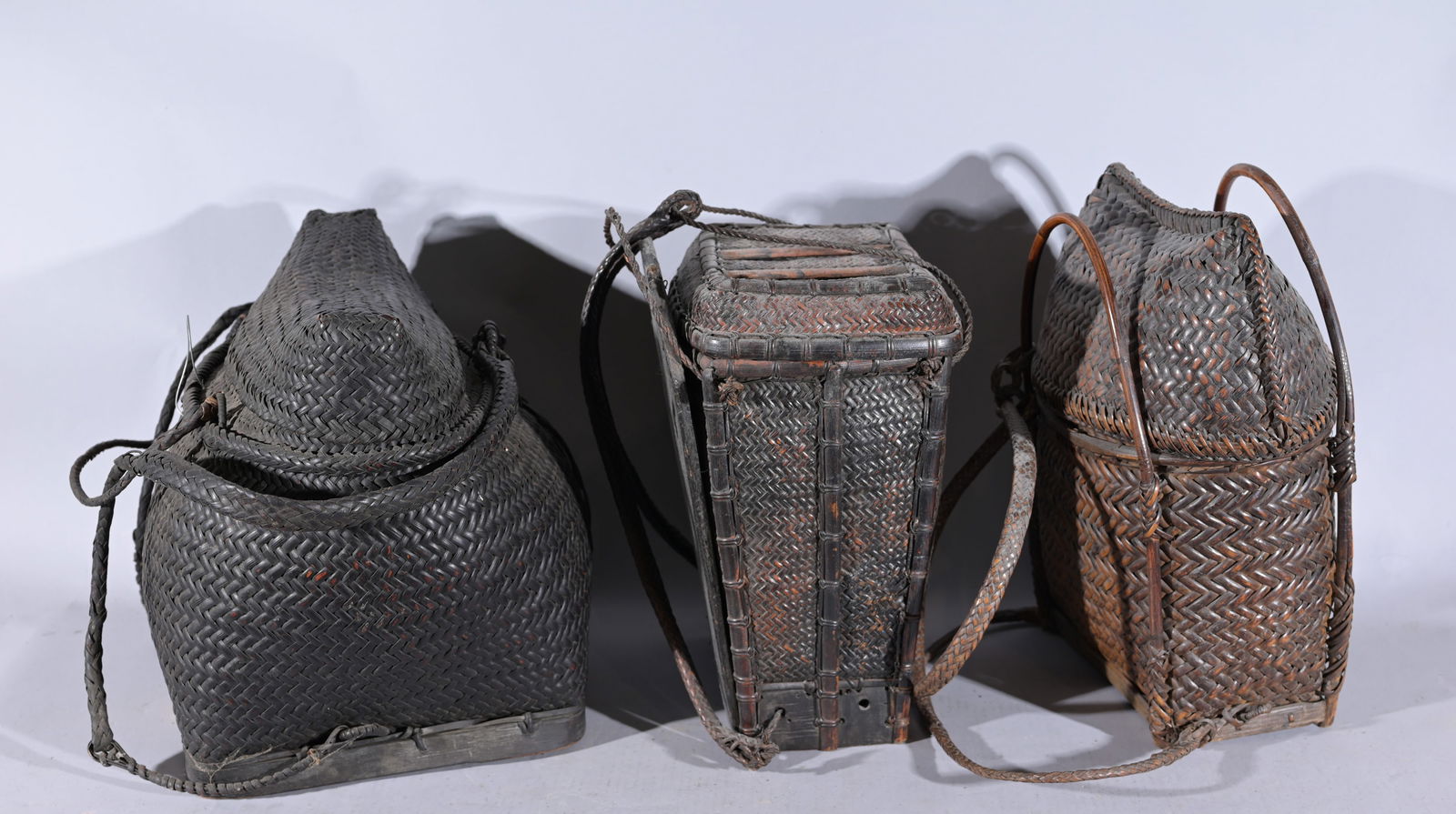 (3) Filipino Hand Woven Bontoc Storage Baskets (1 of 8)