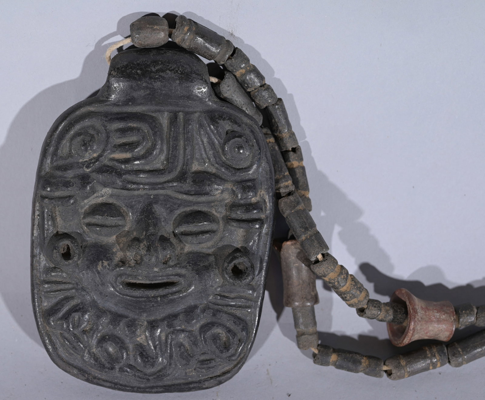 Mexican Aztec Pendant: Mexican Aztec Pendant. Height: 5.5 in. Width: 3.5 in.