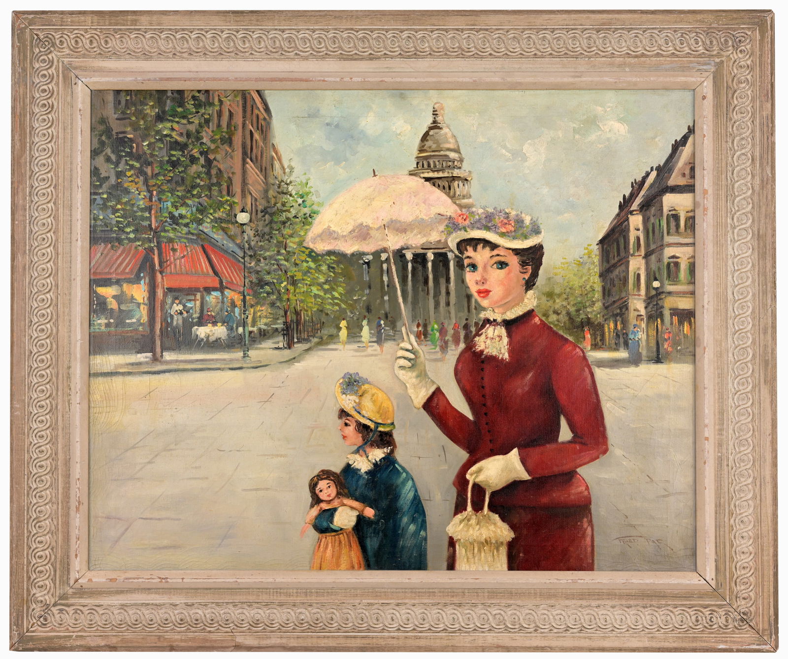 20th C. French School Paris Street Scene, Signed (1 of 5)