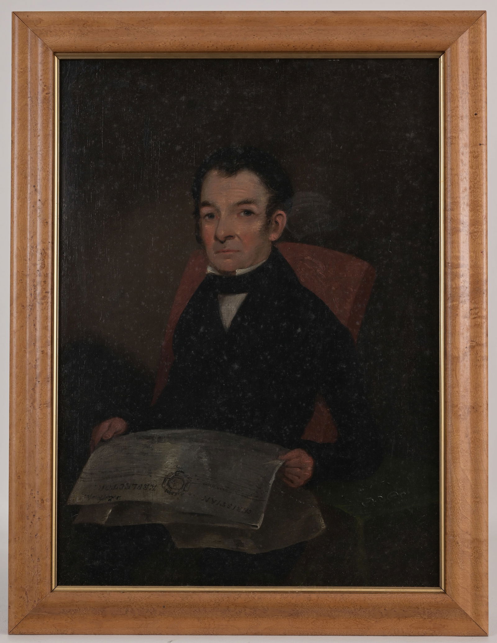 19th C. American School Portrait of a Gentleman (1 of 2)