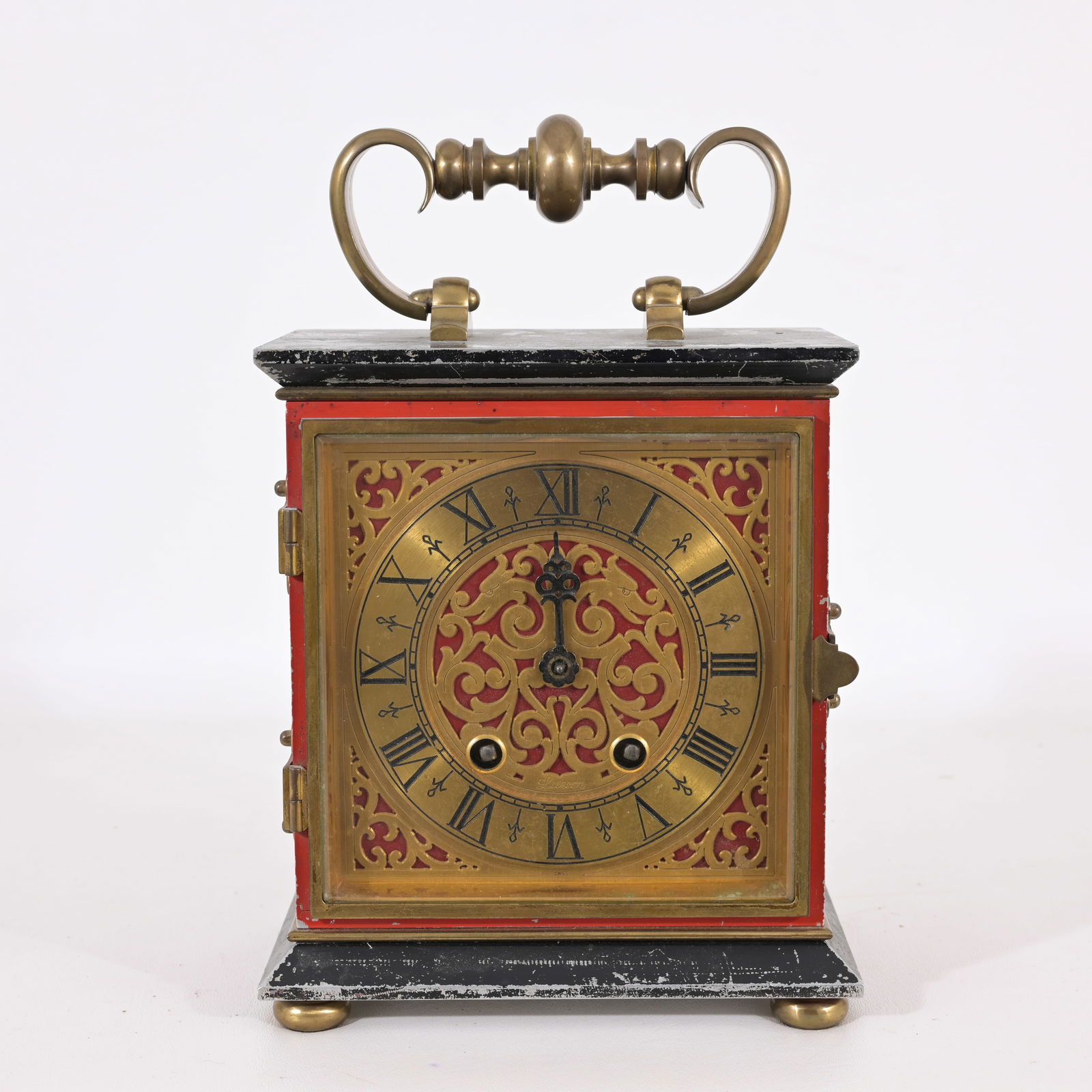 Antique Metal Mantel Carriage Clock (1 of 8)
