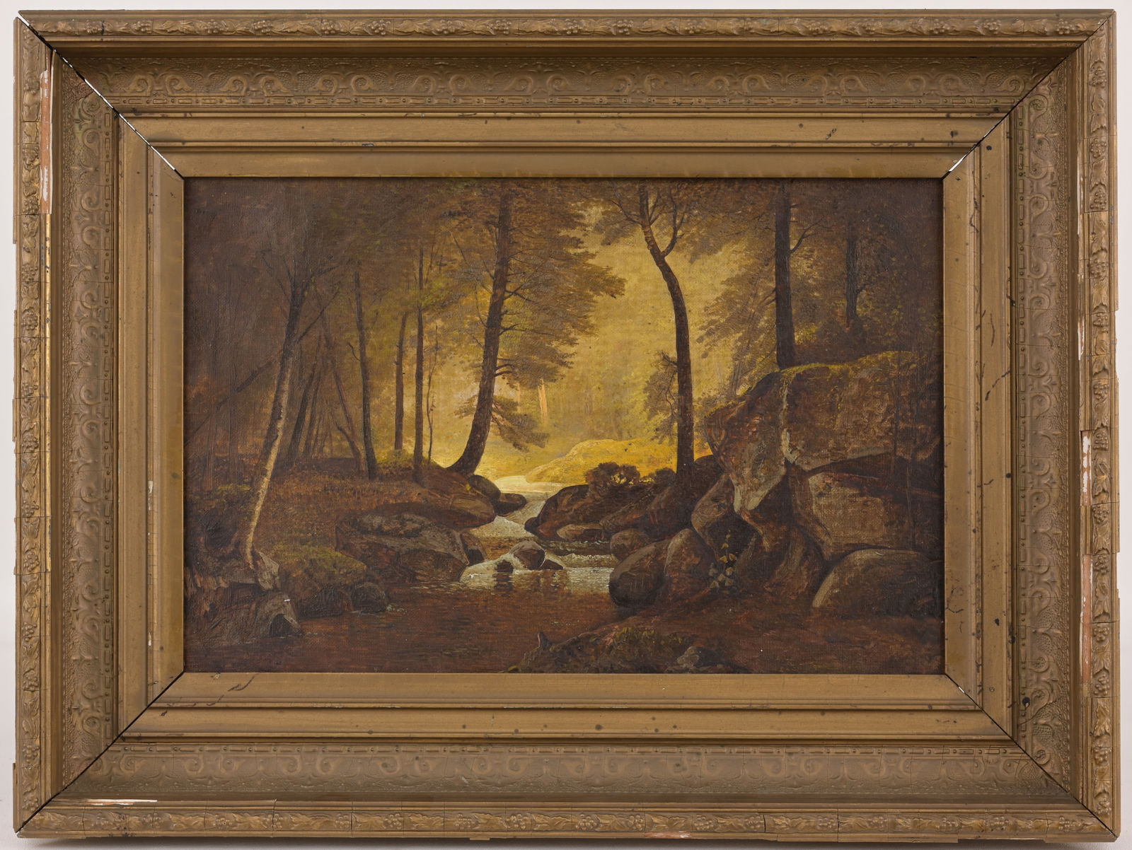 19th C. American School, Wooded Landscape (1 of 3)
