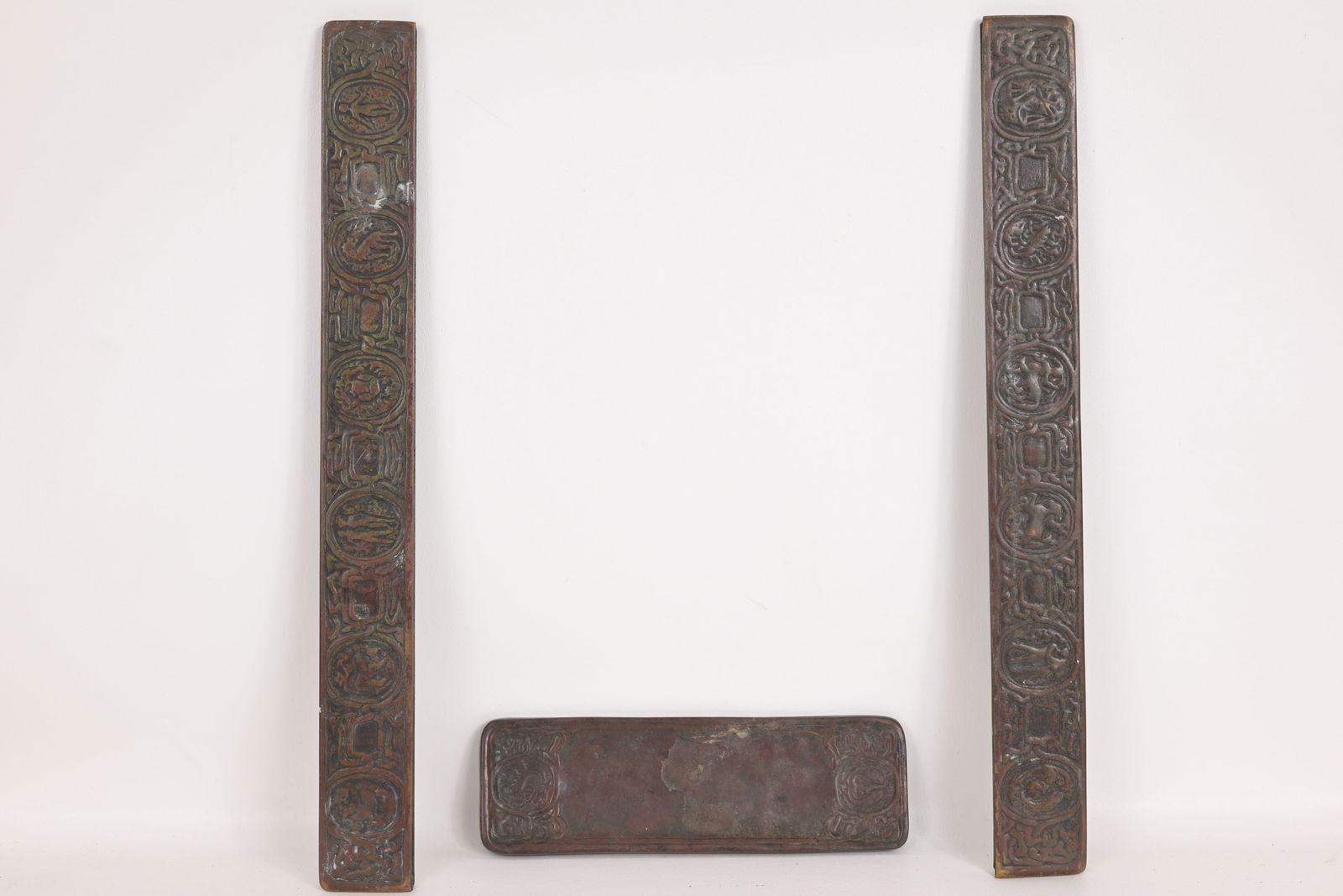 Tiffany Studios Zodiac Pattern Blotter Ends (1 of 8)