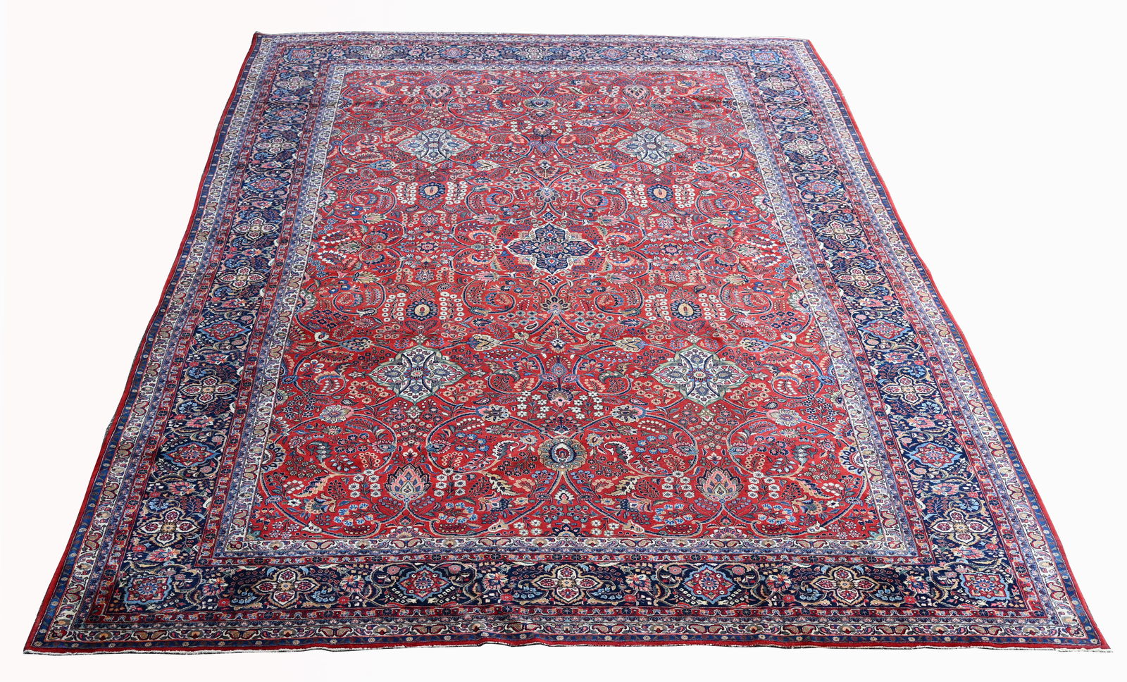 Important Antique Dabir Persian Keshan - 16'2" x 10'2" (1 of 19)