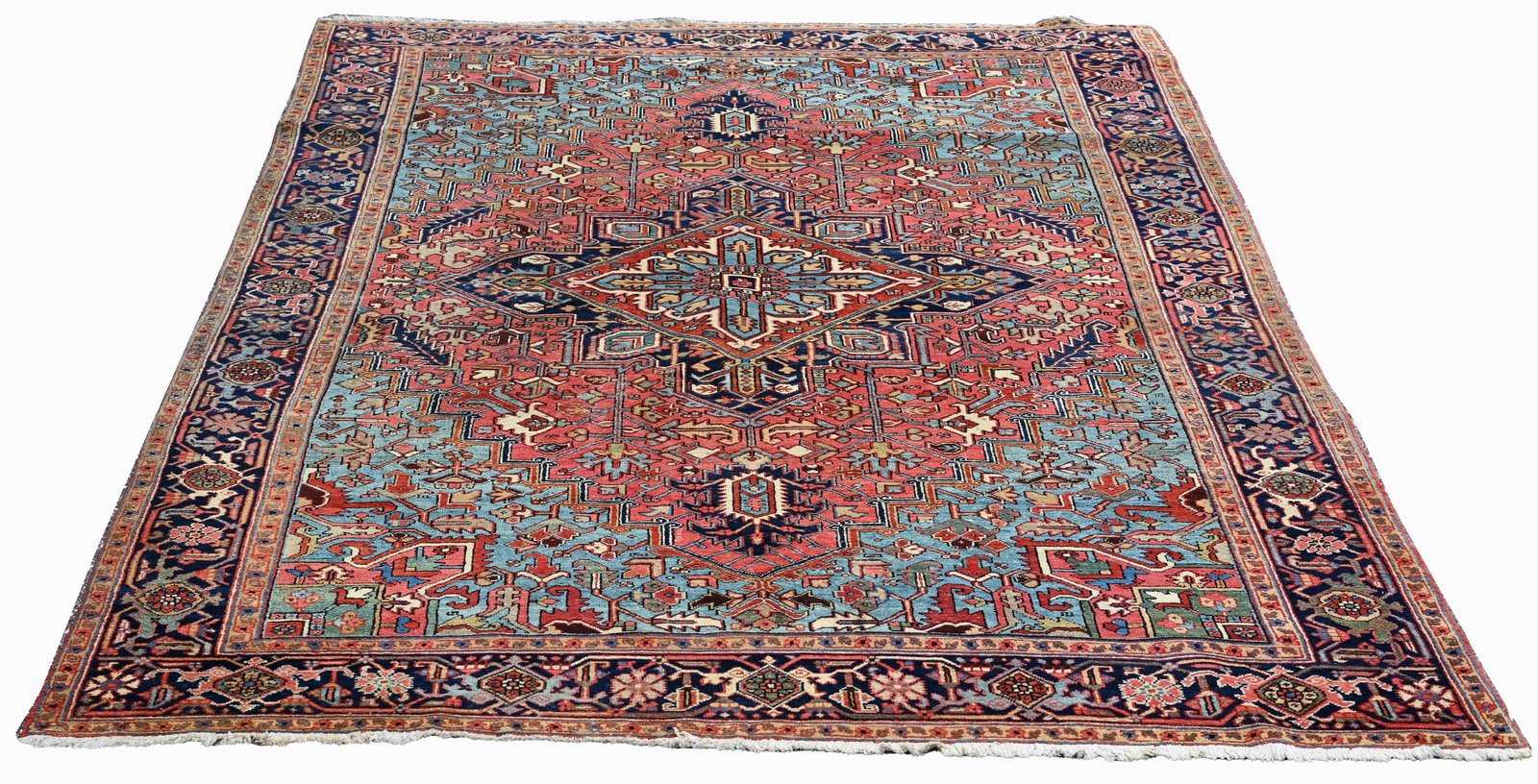 Antique Persian Heriz - 11'4" x 8'8": Antique Persian Heriz carpet. Provenance: From the estate of an important Atlanta Georgia lifetime Oriental rug collection. Size: 136 x 104 in. (11'4" x 8'8")
