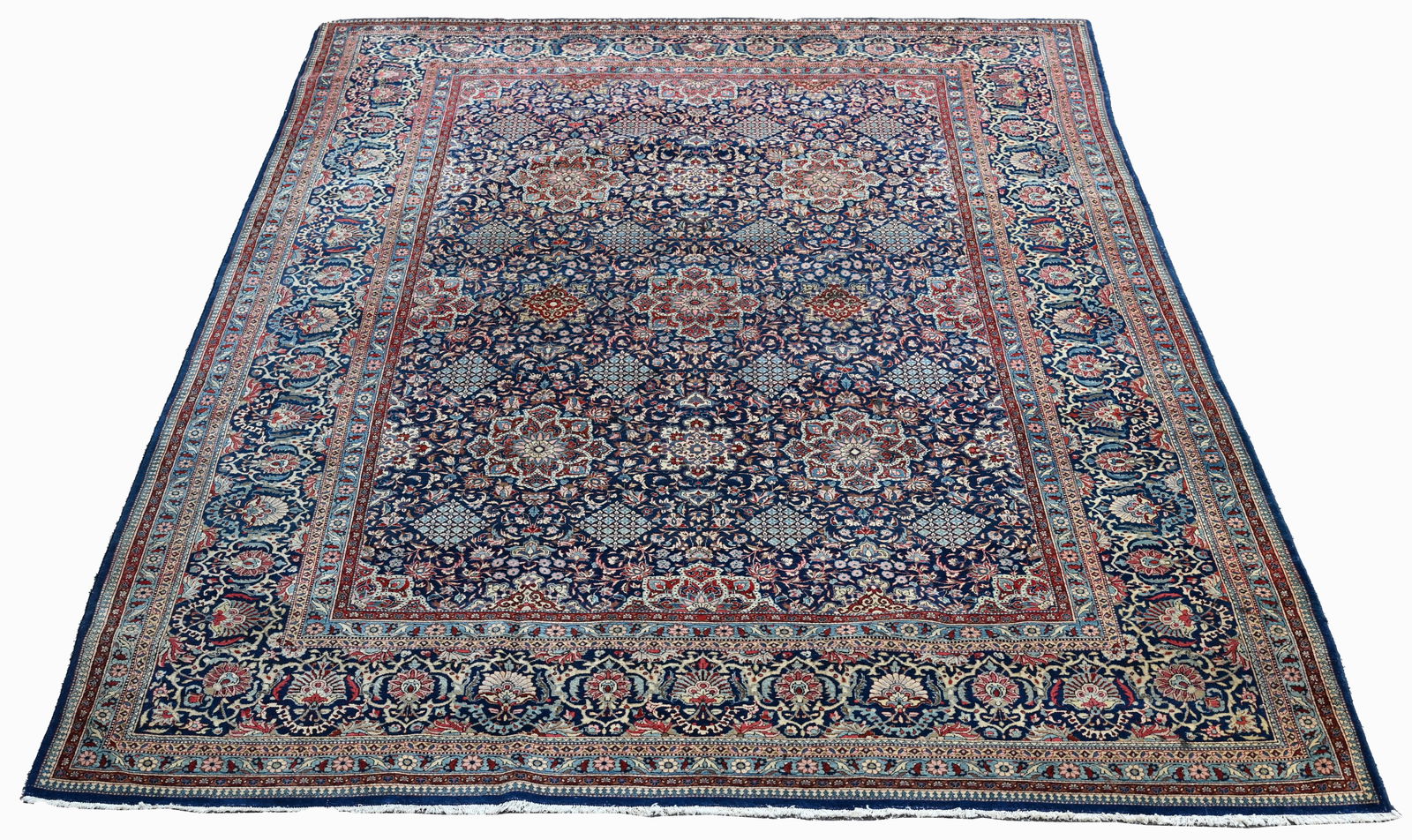 Antique Persian Keshan - 12'4" x 8'3" (1 of 20)