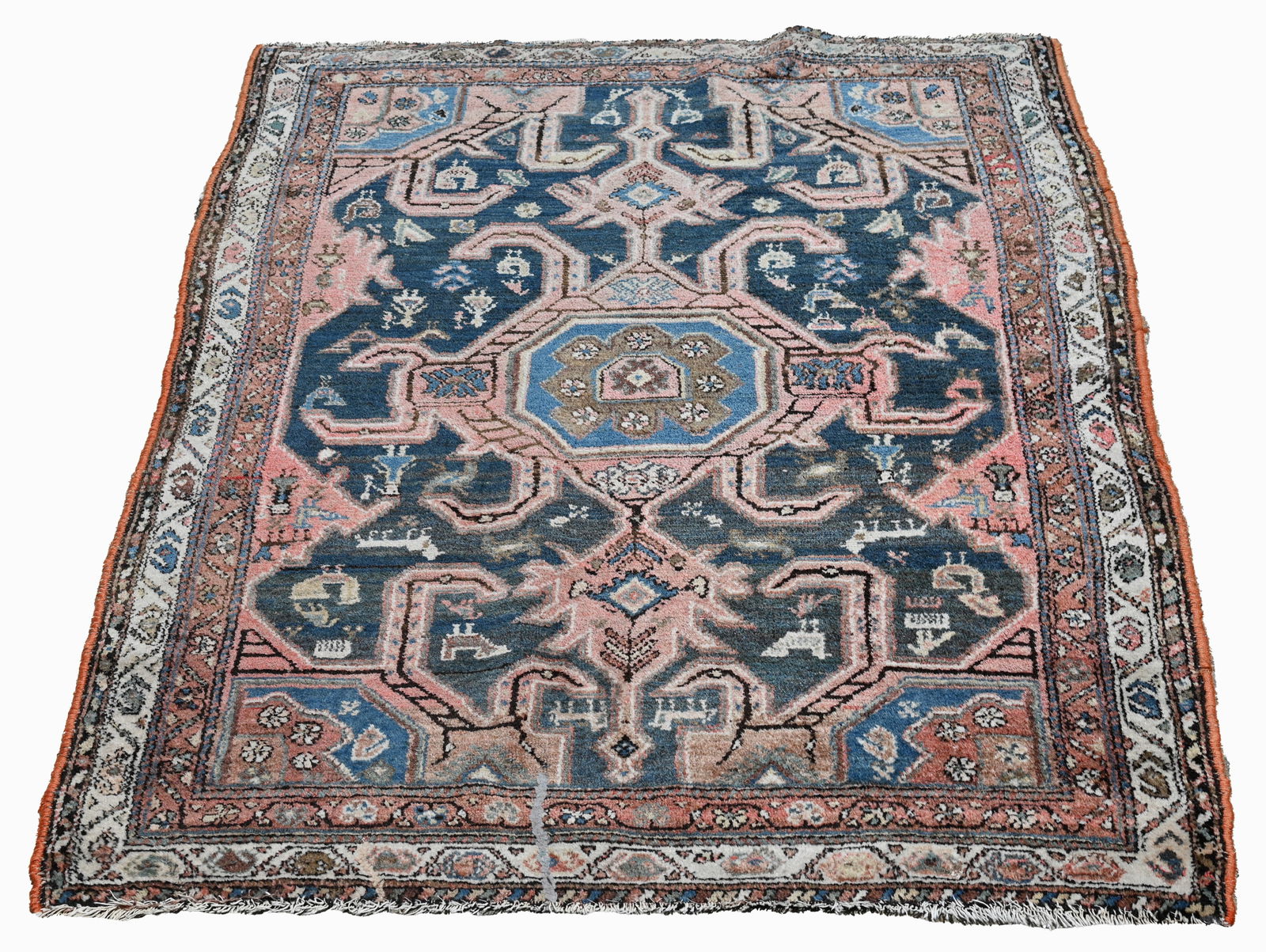 Antique Persian Hamadan Rug - 5'9" x 4'2" (1 of 5)