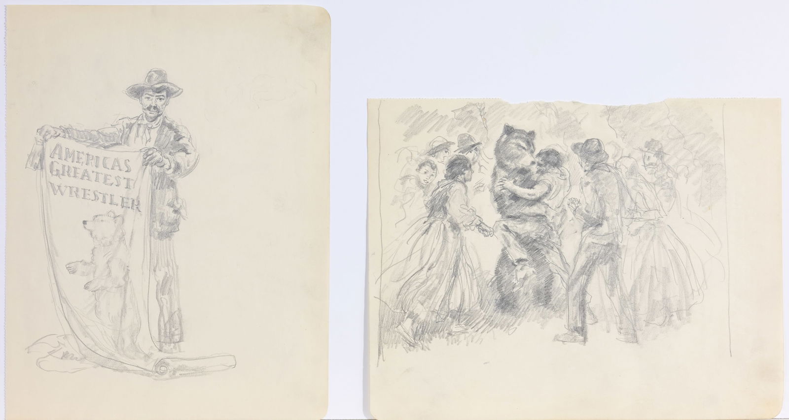 (2) Francis Luis Mora (1874 - 1940) Sketches (1 of 3)