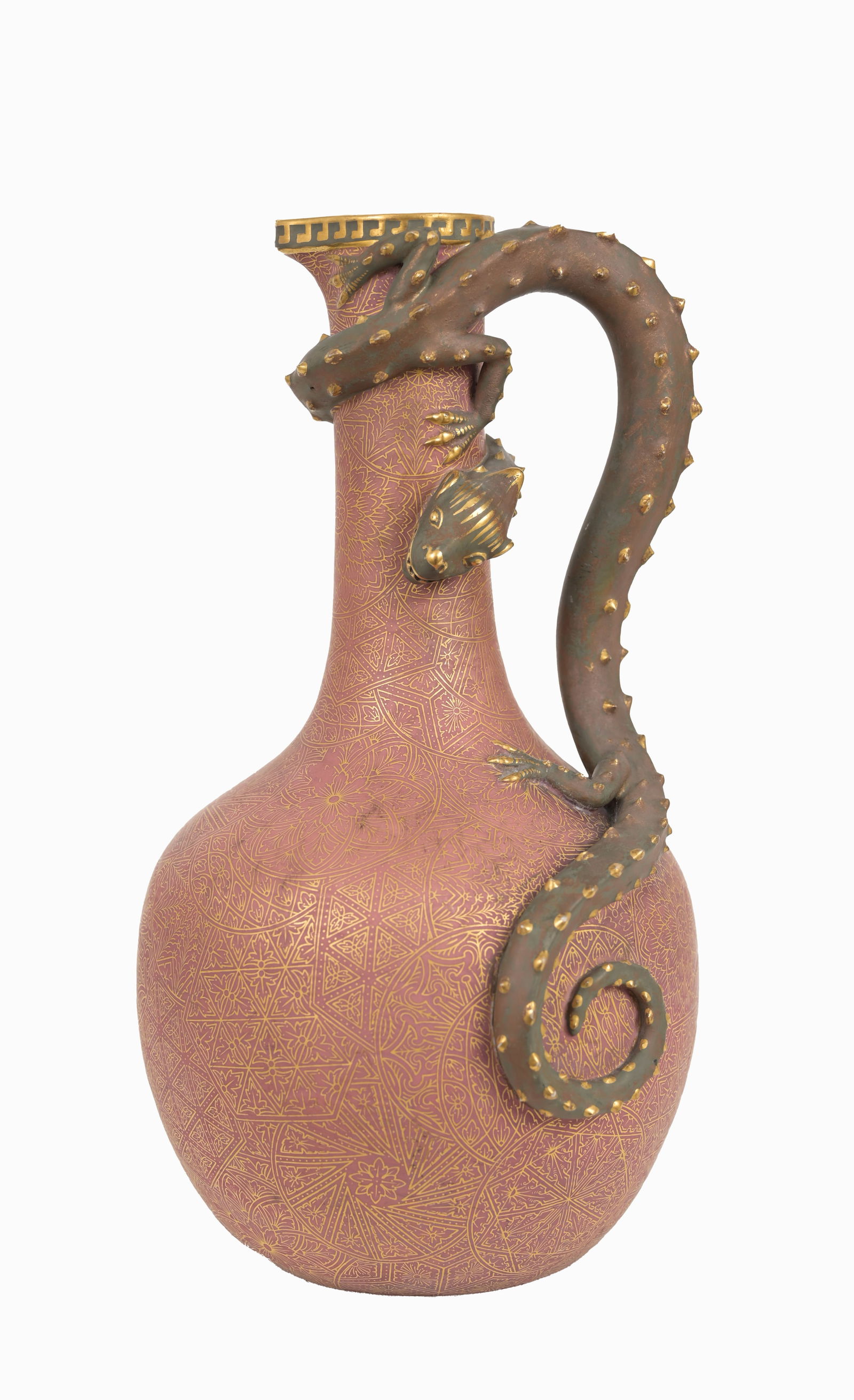 1880's Royal Worcester Porcelain Dragon Vase (1 of 8)