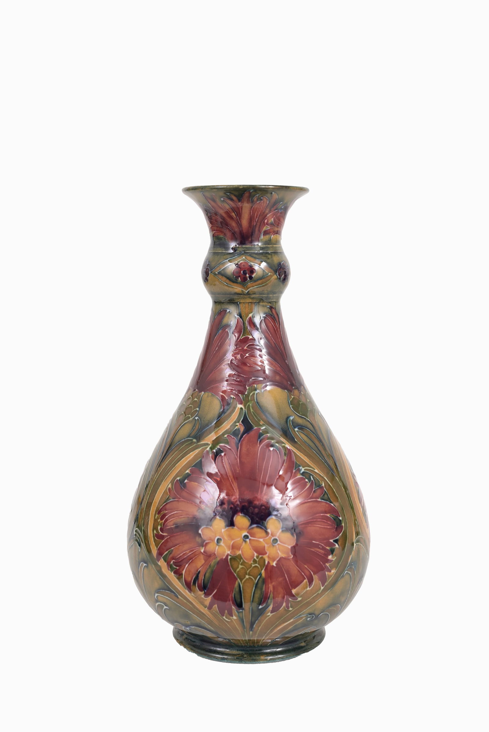 Moorcroft, 'Brown Chrysanthemum' Vase (1 of 8)