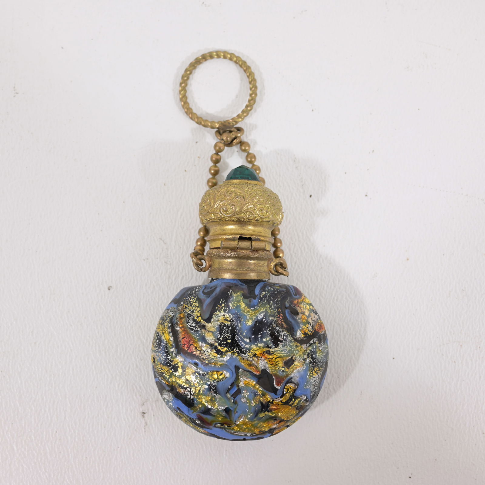 Venetian Enameled Art Glass Scent Bottle (1 of 5)
