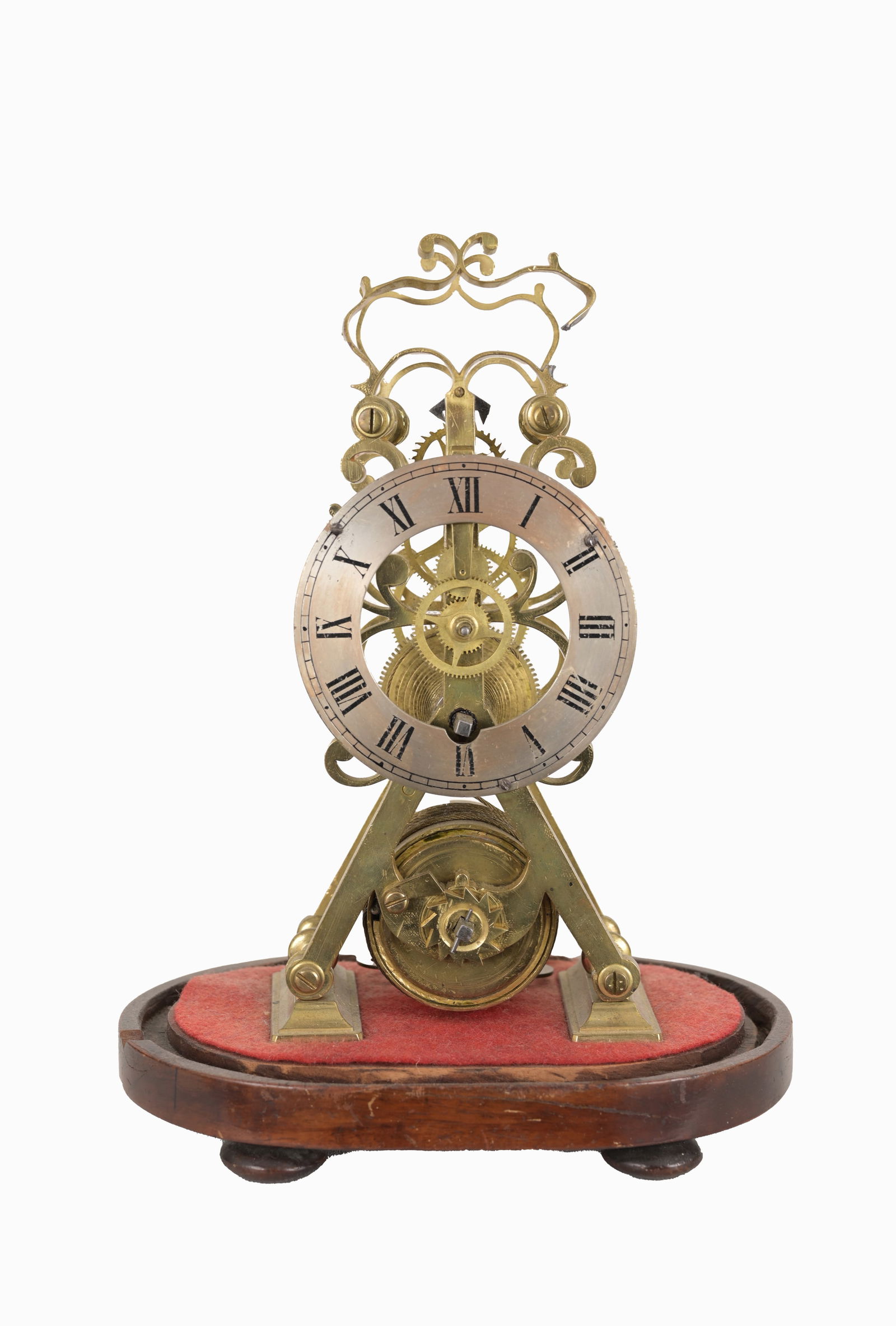 Antique English Brass Skeleton Clock (1 of 6)