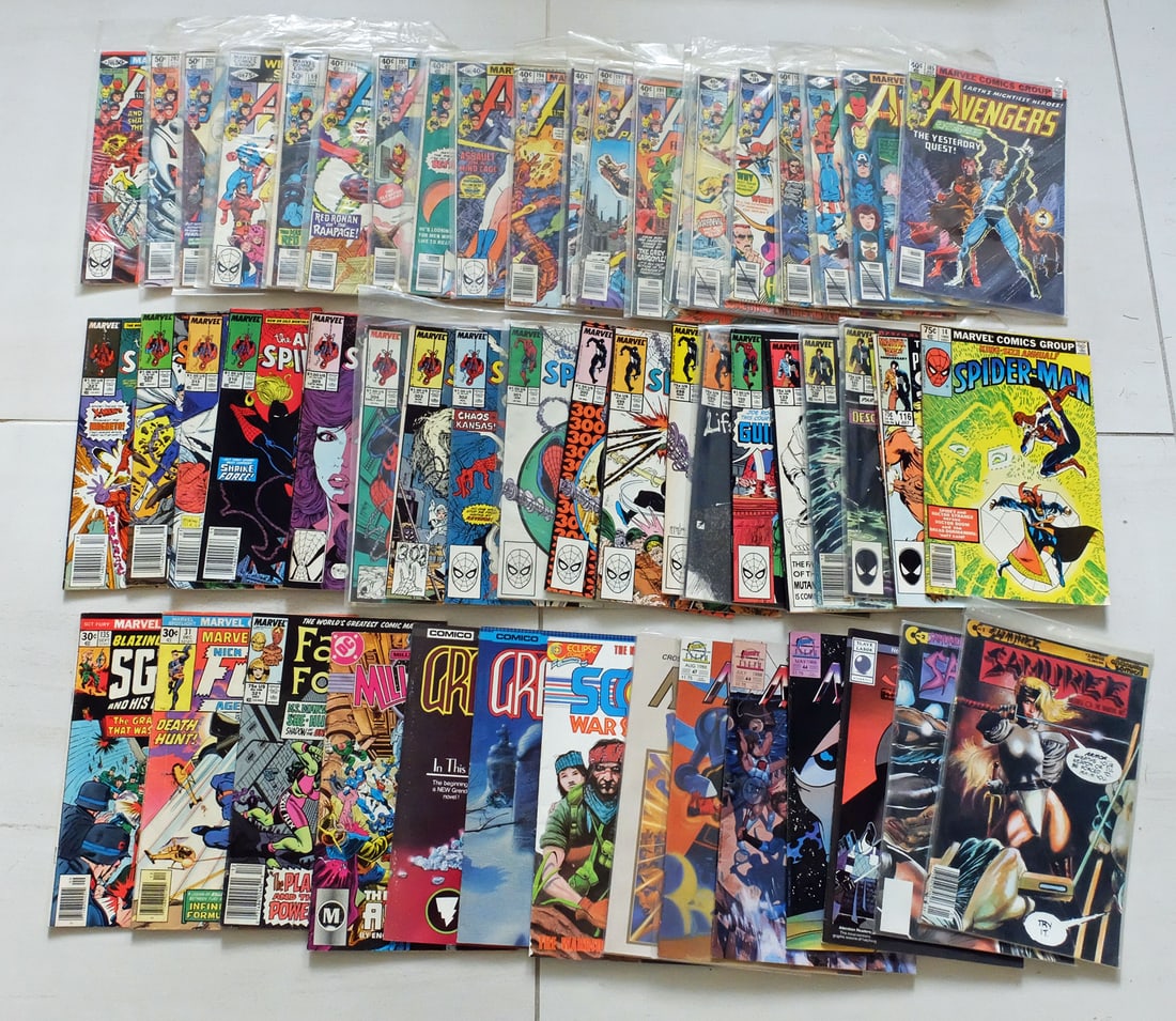 A group of over 50 comic books (1 of 4)