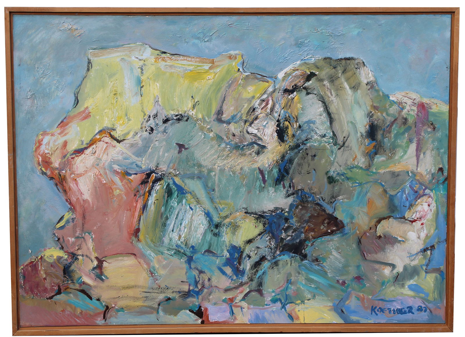 Thomas Koether (NY, FL b 1940) "Being in a Quarry" (1 of 4)