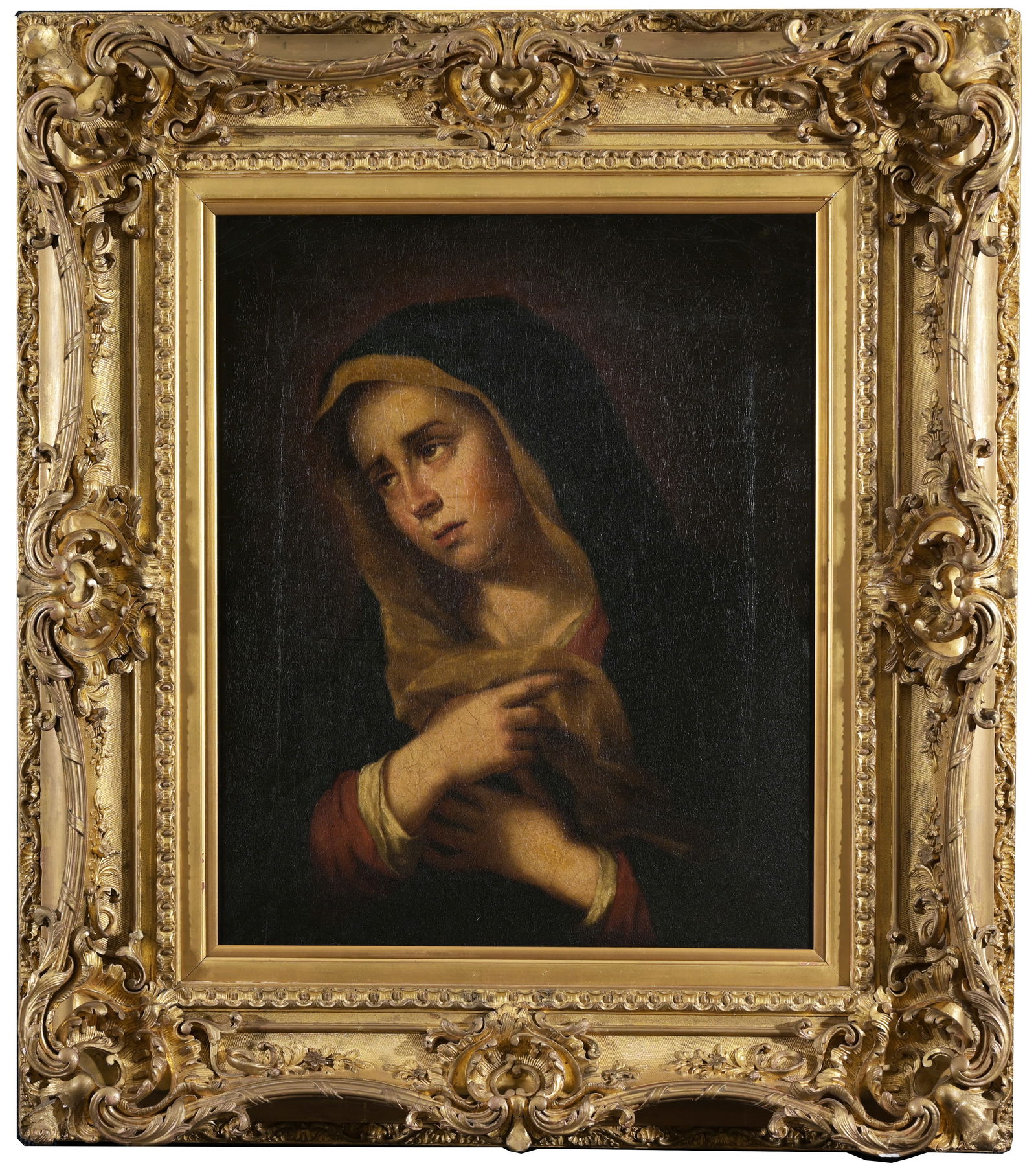 Old Master School After Dolci, Painting of Madonna (1 of 5)