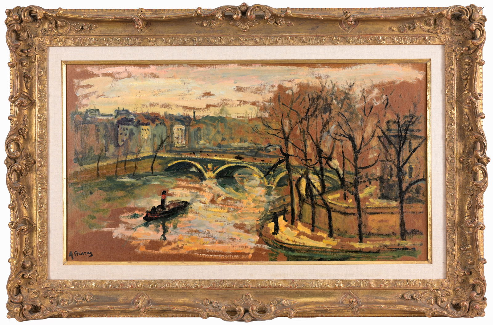 Arbit Blatas (1908 - 1999) "View of the Seine" (1 of 4)