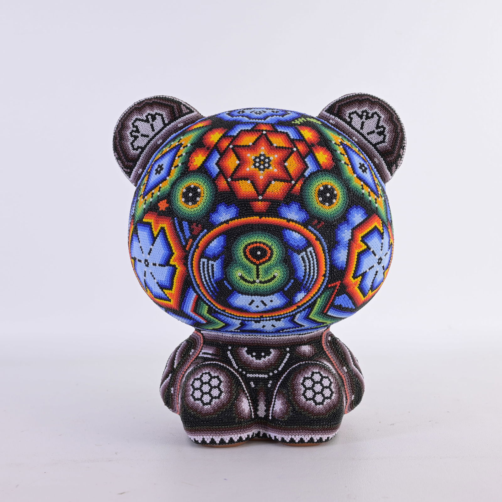 CHROMA "Care Bear" Huichol Style Sculpture (1 of 8)