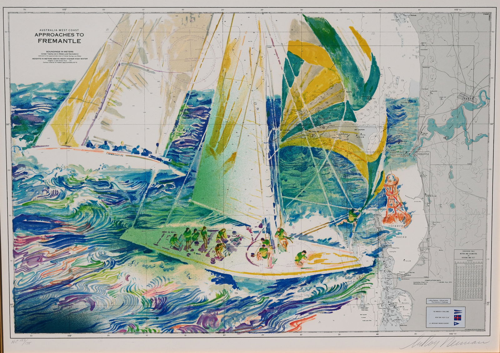 LeRoy Neiman (1921 - 2012) "The America's Cup" (1 of 6)