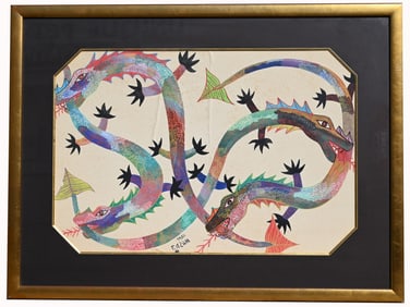 Francisco Da Silva (1910 - 1985) Gouache