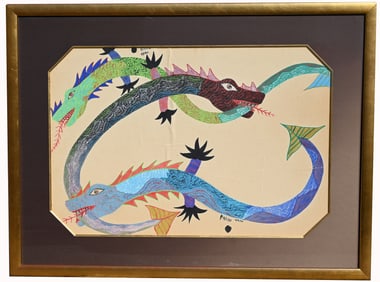 Francisco Da Silva (1910 - 1985) Gouache