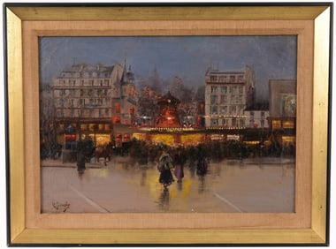 Fausto Giusto (Italian, 1847 - 1941) Moulin Rouge