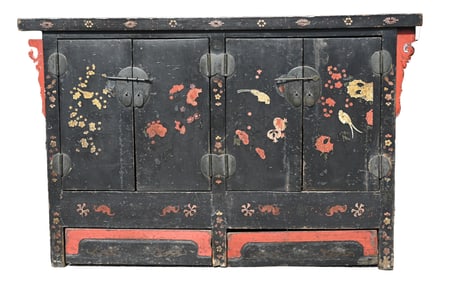 18th/19th C. Chinese Lacquered Hardwood Chest
