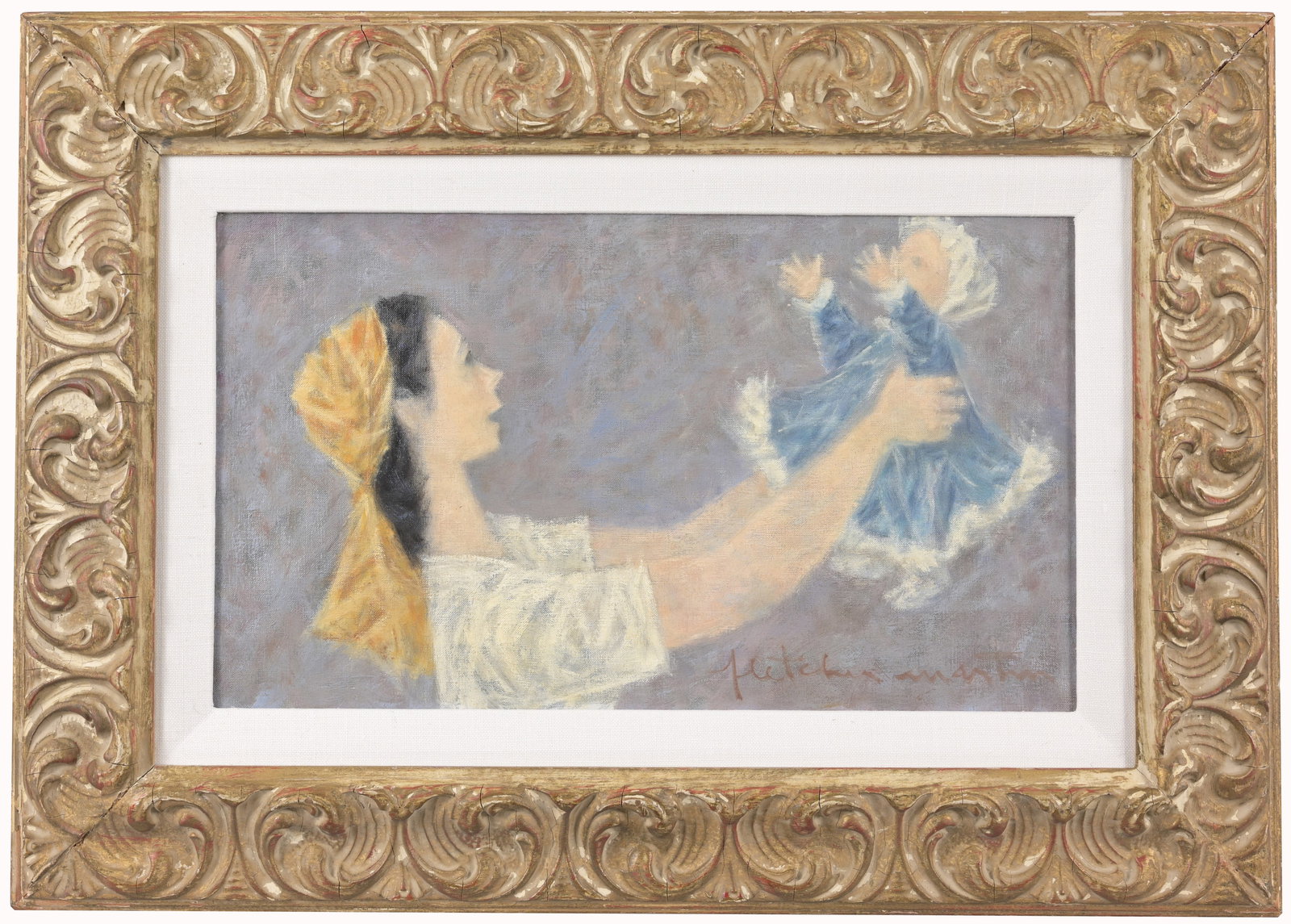 Fletcher Martin (American, 1904 - 1979): Fletcher Martin (American, 1904 - 1979) Oil on Canvas. Signed lower right. Sight Size: 10 x 17 in. Overall Framed Size: 17 x 24 in.