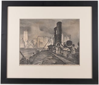 John Noble (1913 - 1986) "Ghost of a Bygone Ferry"